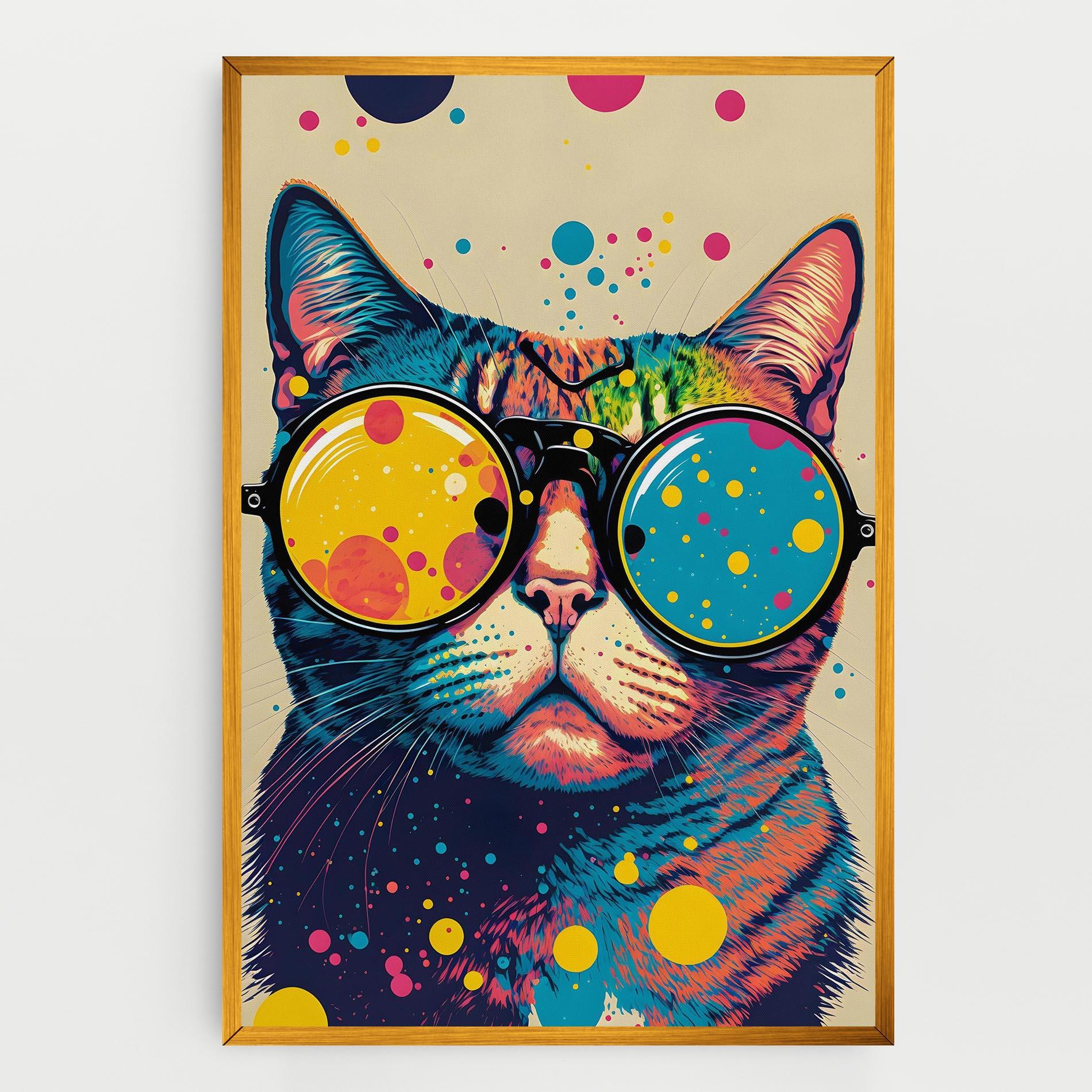 Leinwandbild Vintage Cat mockup 0