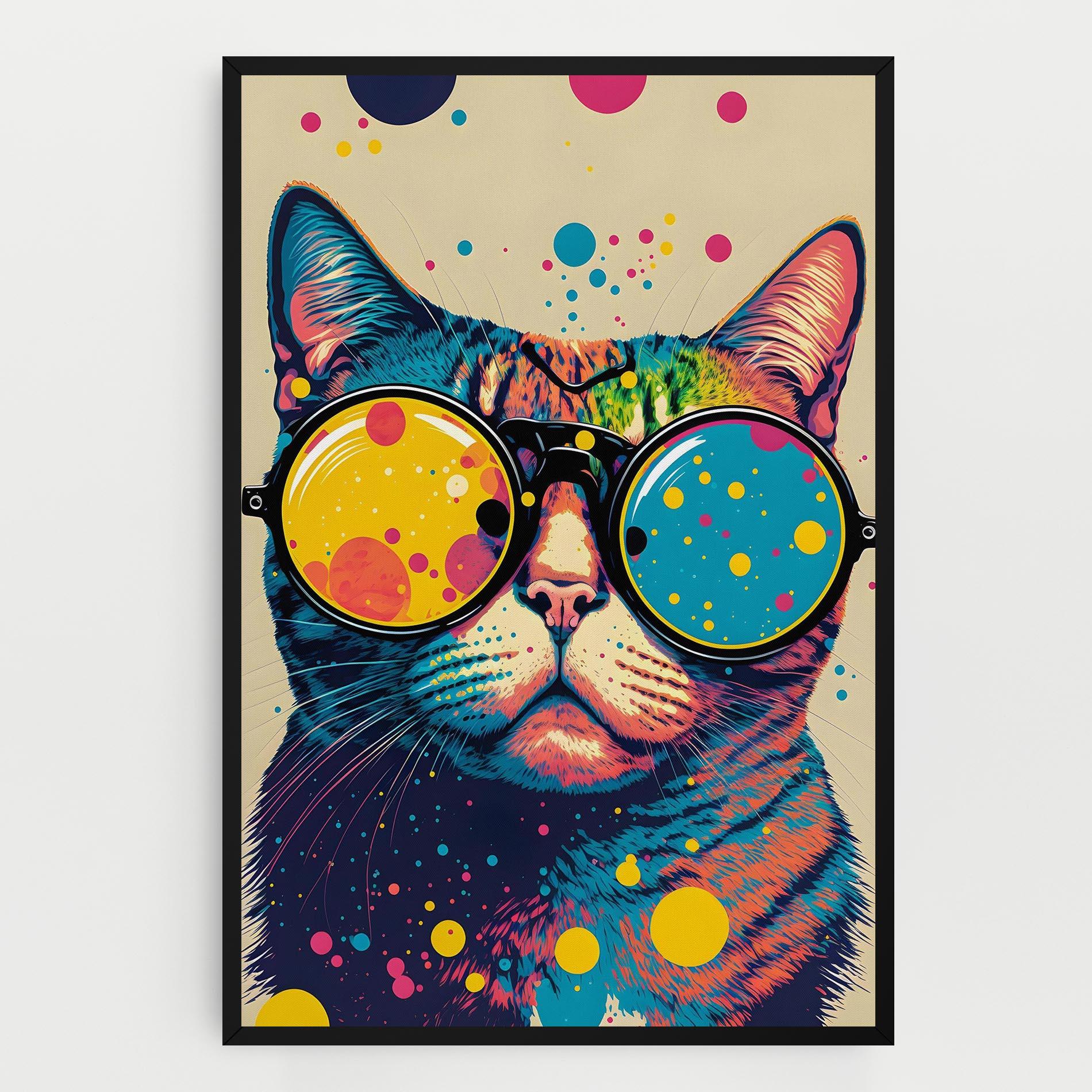 Leinwandbild Vintage Cat mockup 0