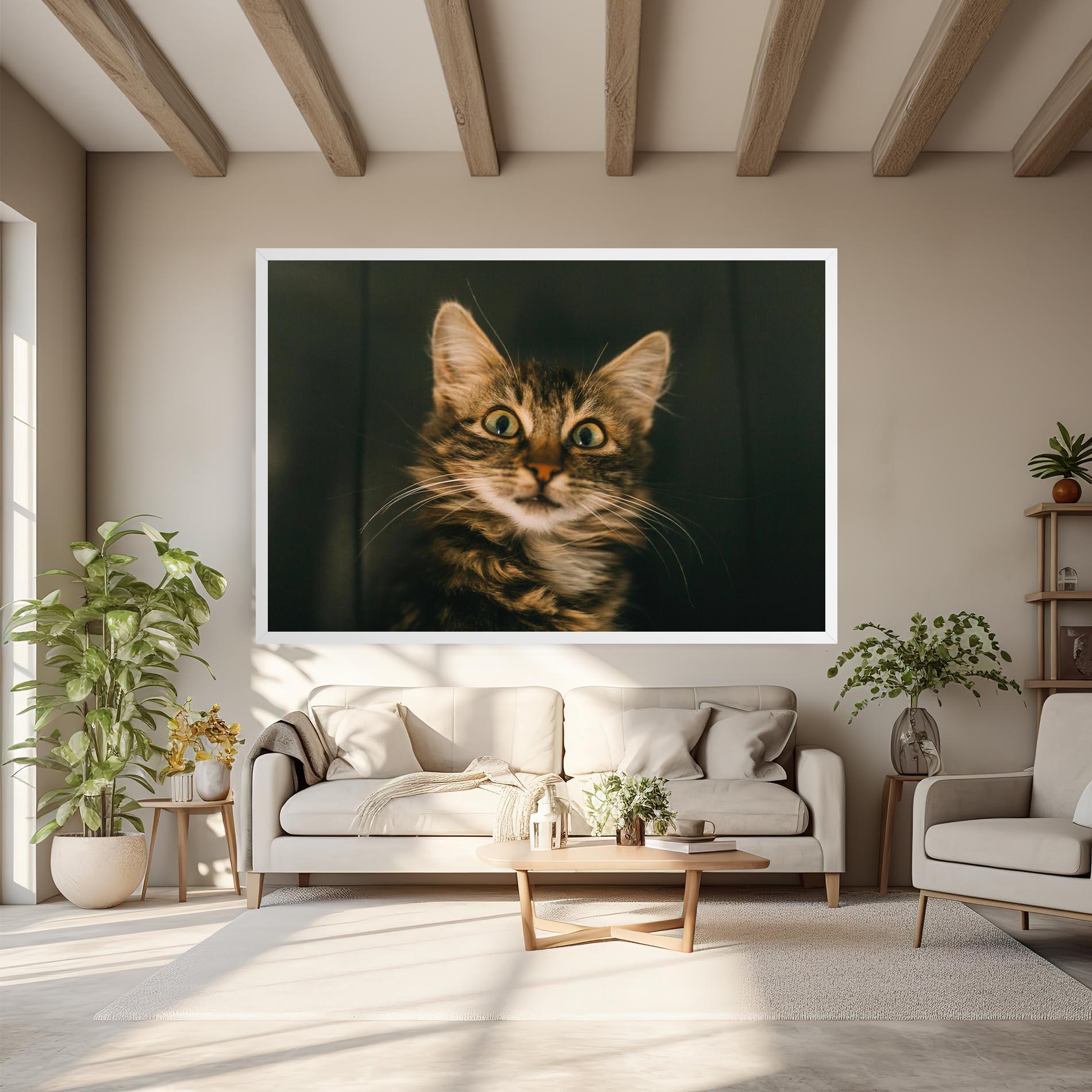 Leinwandbild Amazed Cat mockup 6