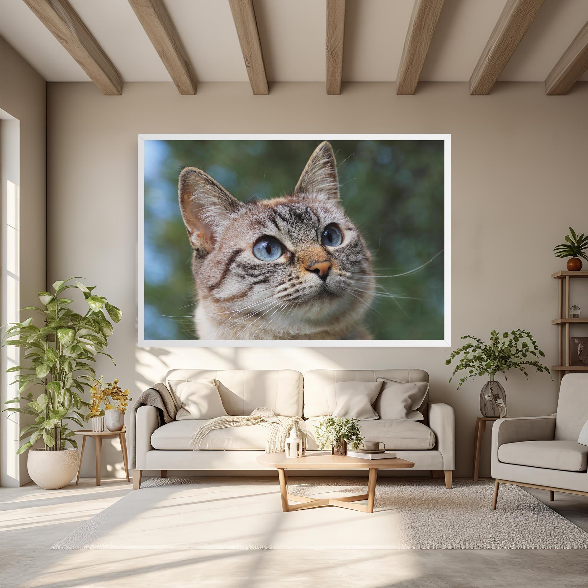 Leinwandbild Blue Eyes Cutie mockup 6