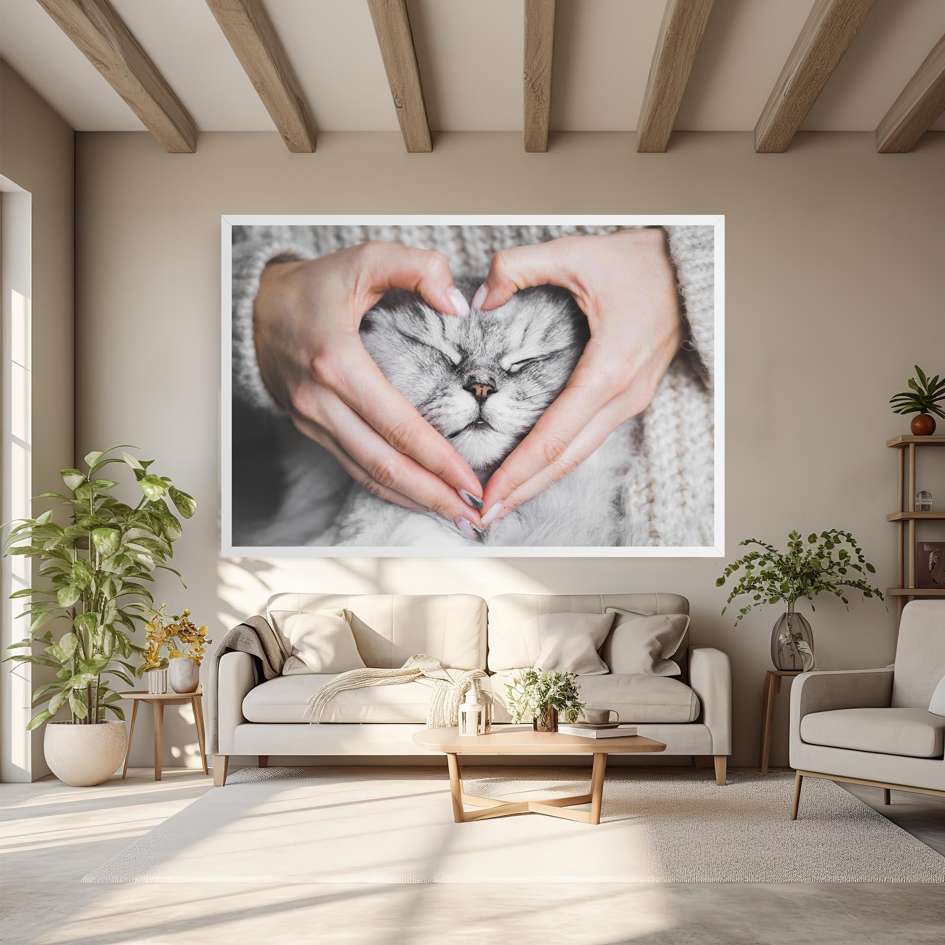 Leinwandbild Lovely Cat mockup 6