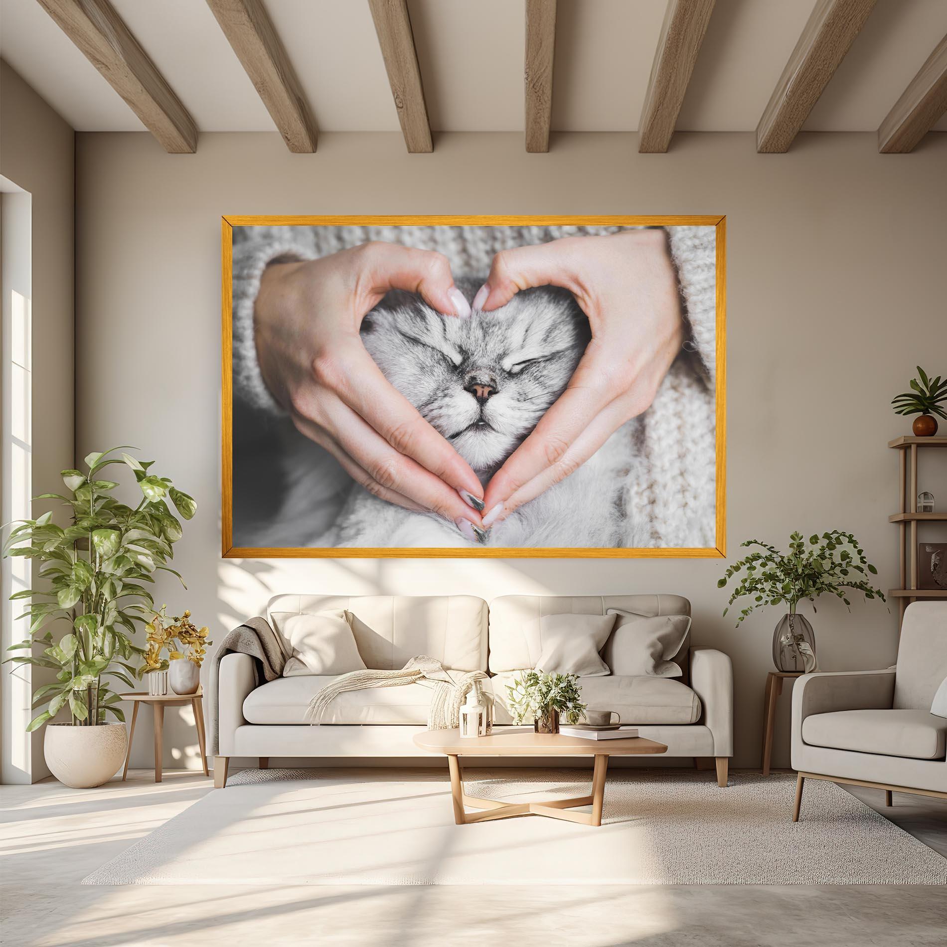 Leinwandbild Lovely Cat mockup 6