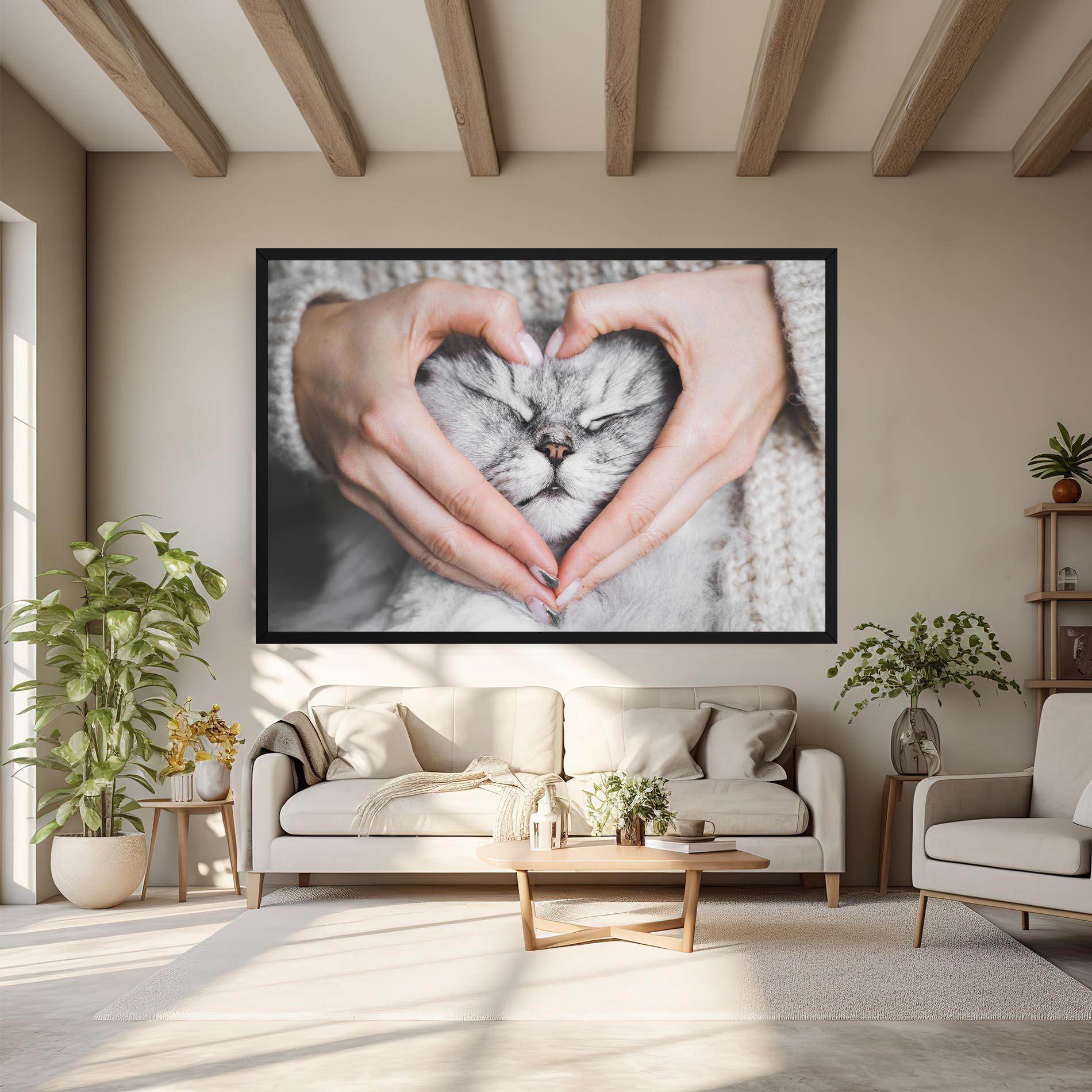 Leinwandbild Lovely Cat mockup 6