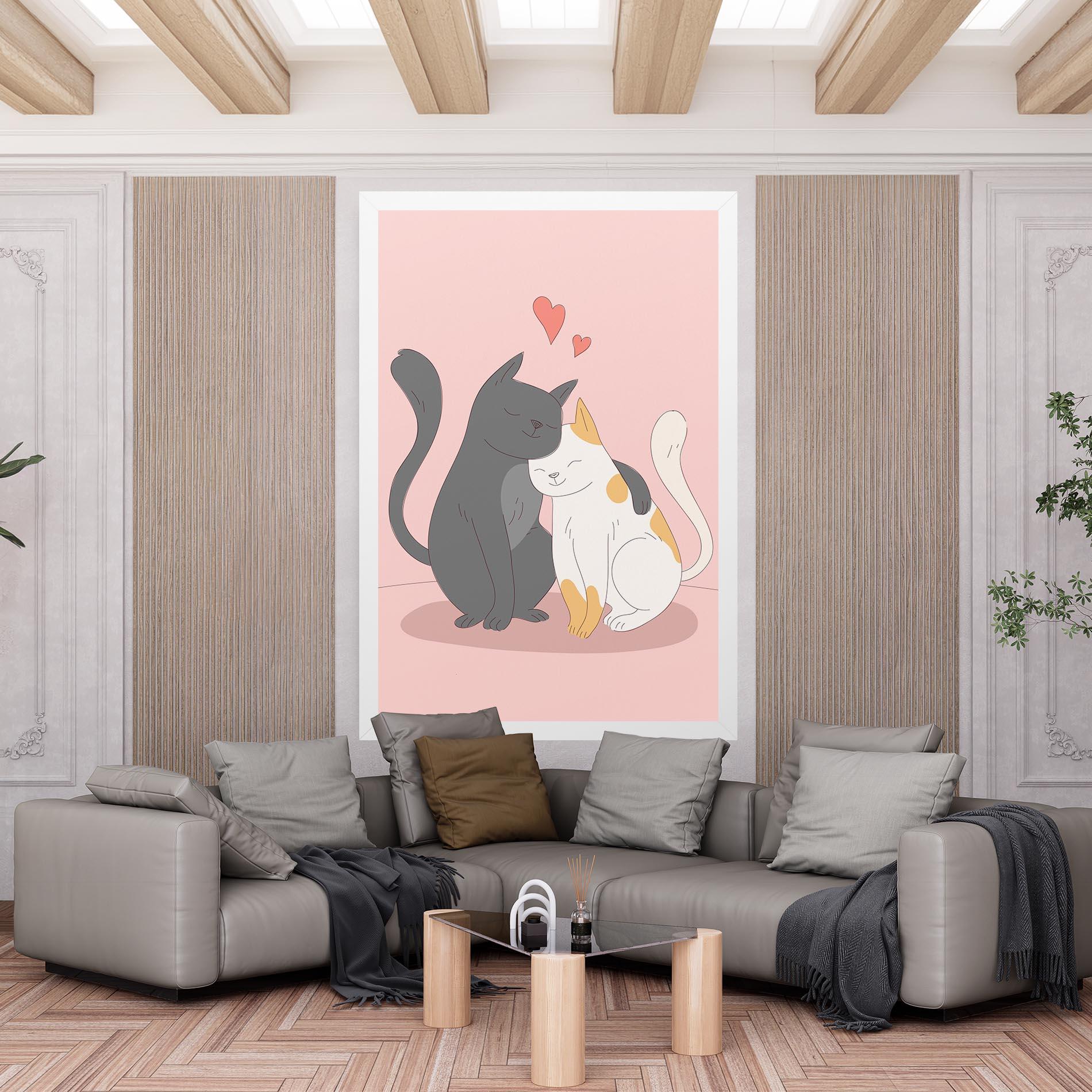 Leinwandbild Lover Cats mockup 6