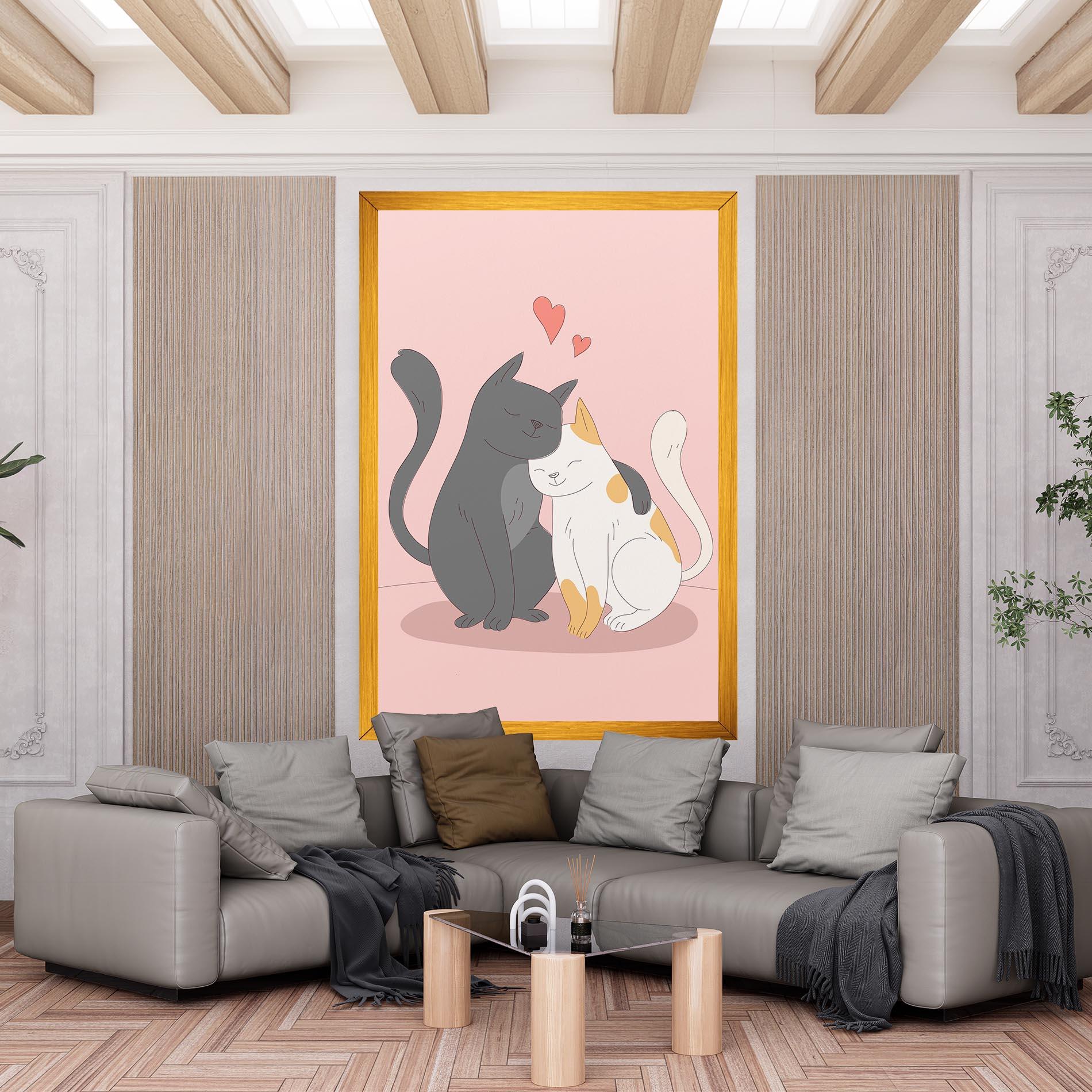 Leinwandbild Lover Cats mockup 6