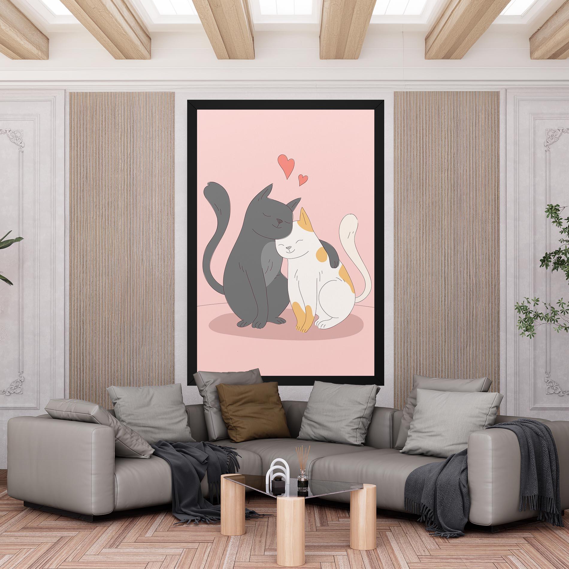 Leinwandbild Lover Cats mockup 6