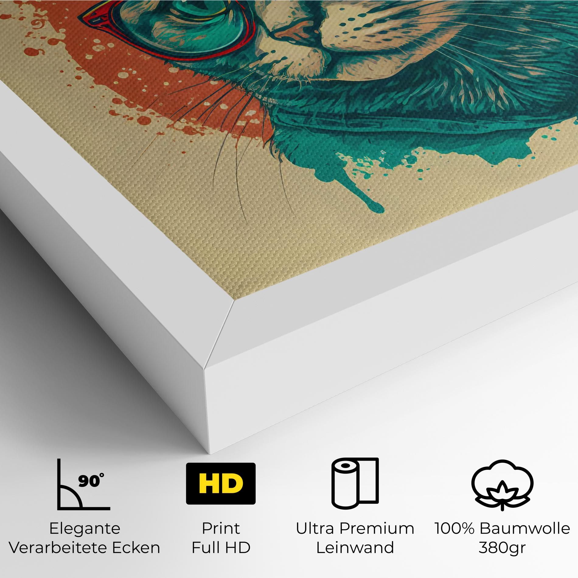 Red Glasses Cat mockup 4