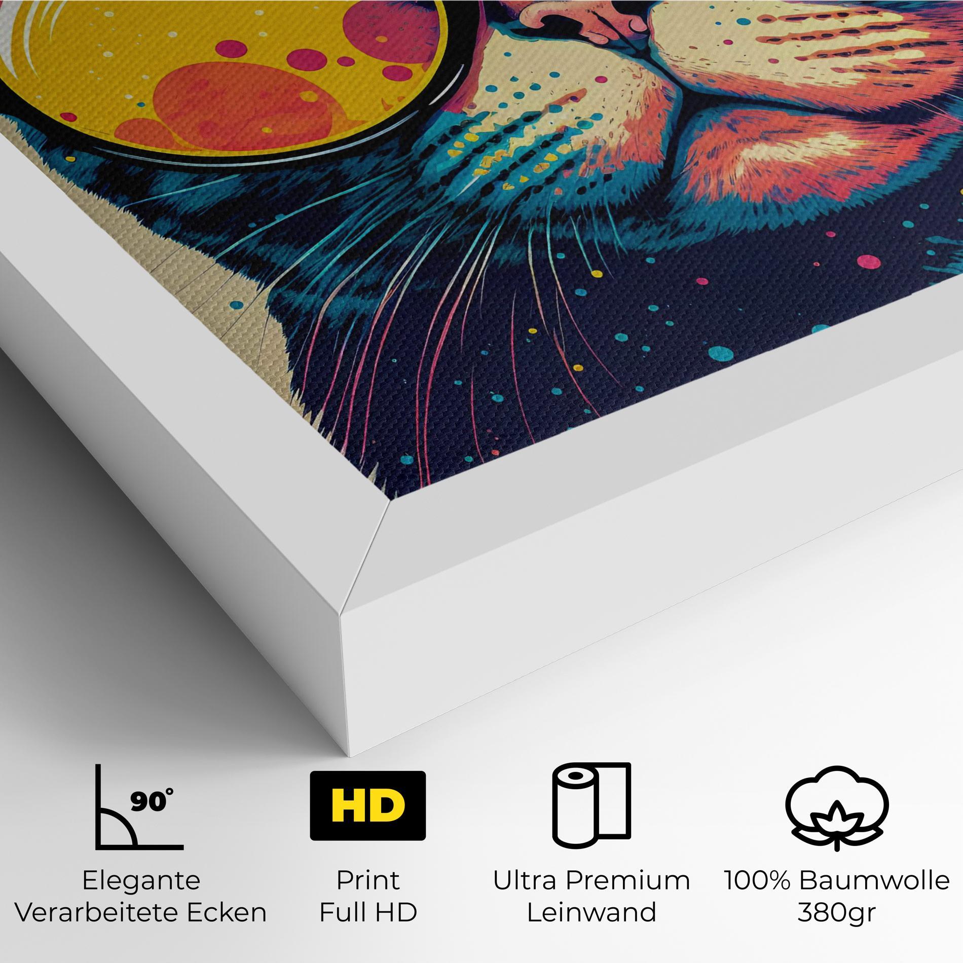 Leinwandbild Vintage Cat mockup 4