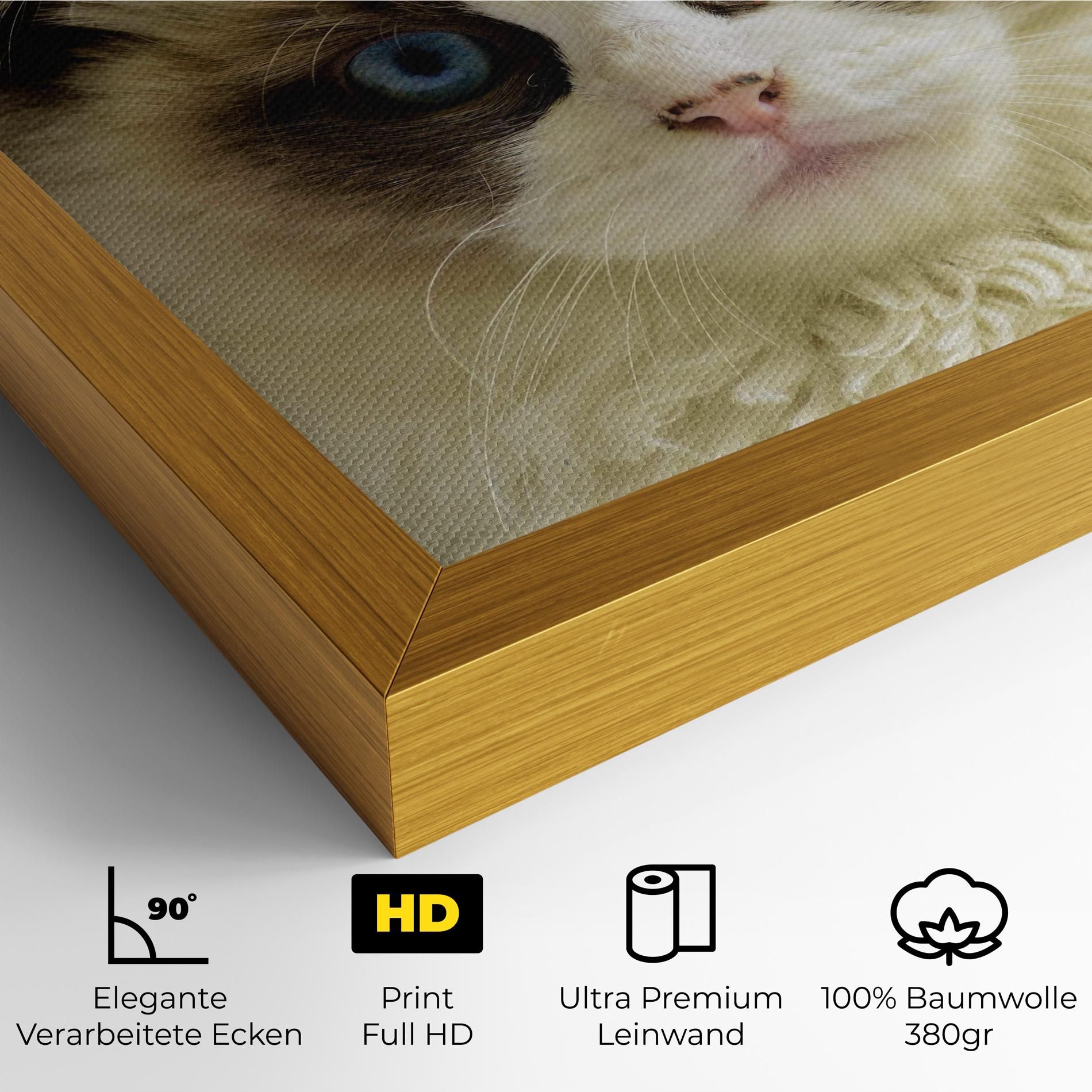 Interesting Blue Eyes Cat mockup 4
