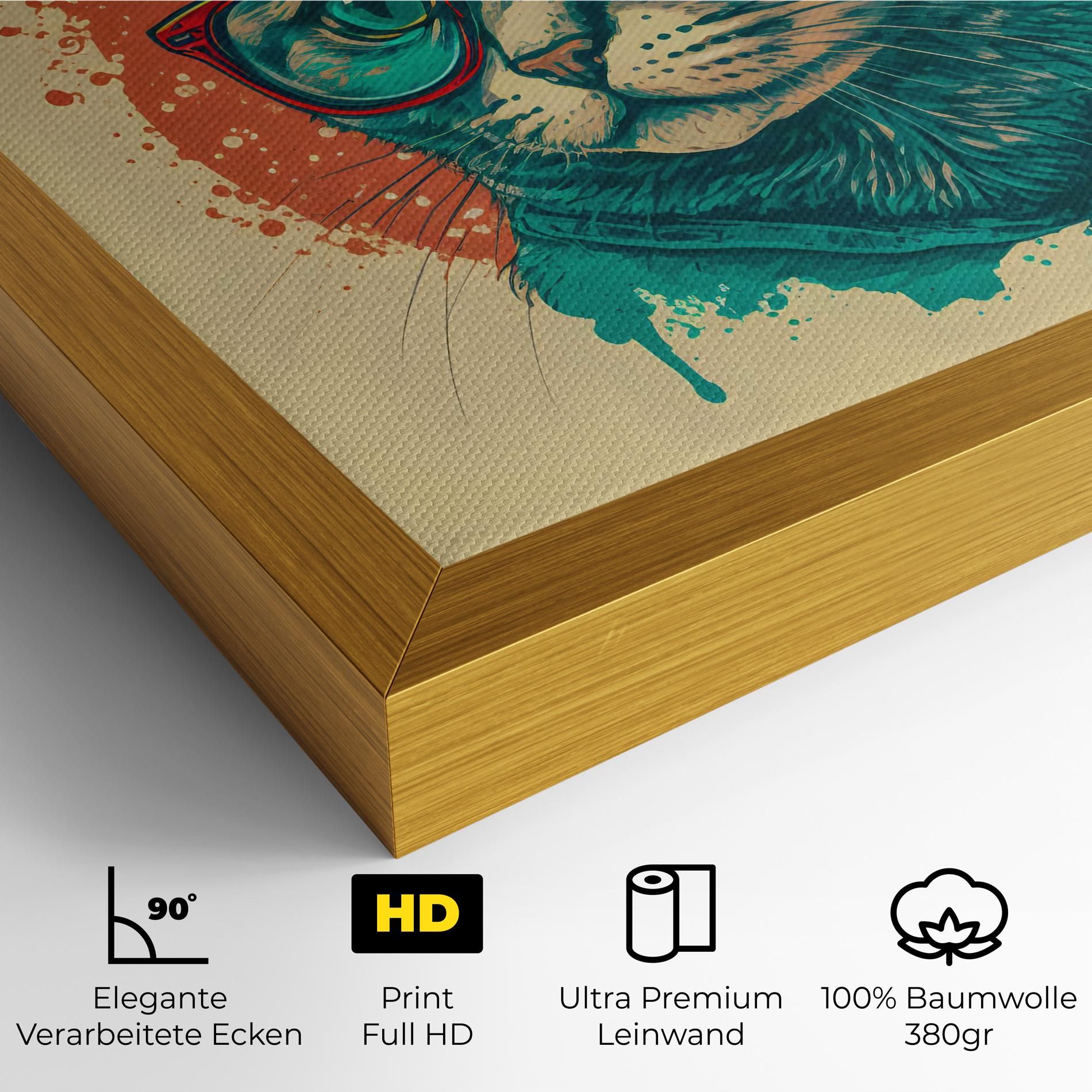 Red Glasses Cat mockup 4