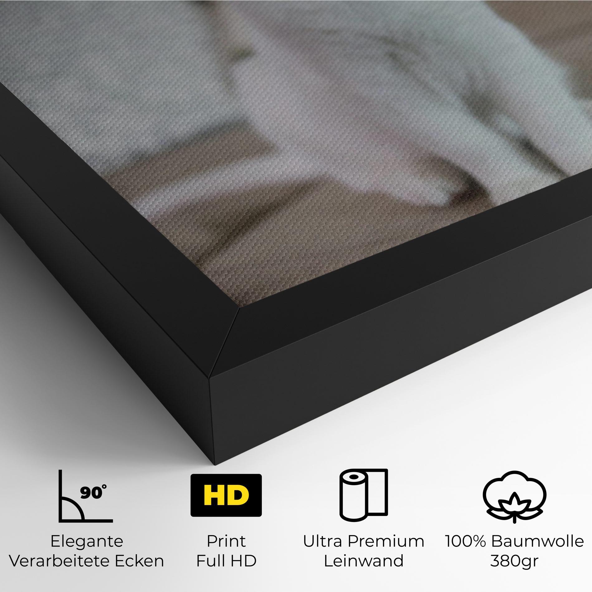 Leinwandbild Beautiful White Cat mockup 4