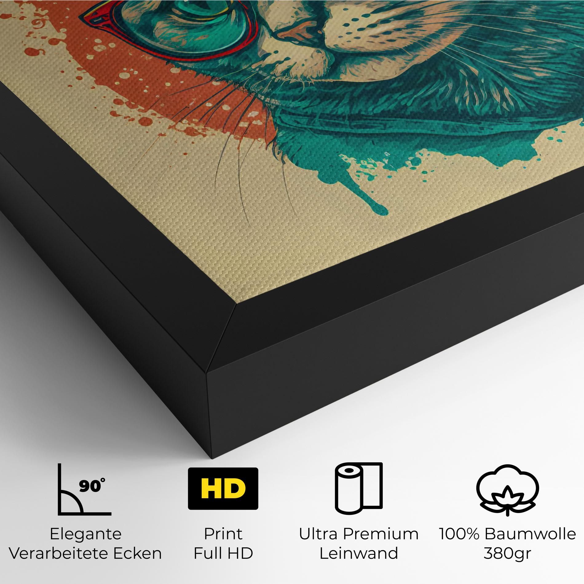 Red Glasses Cat mockup 4