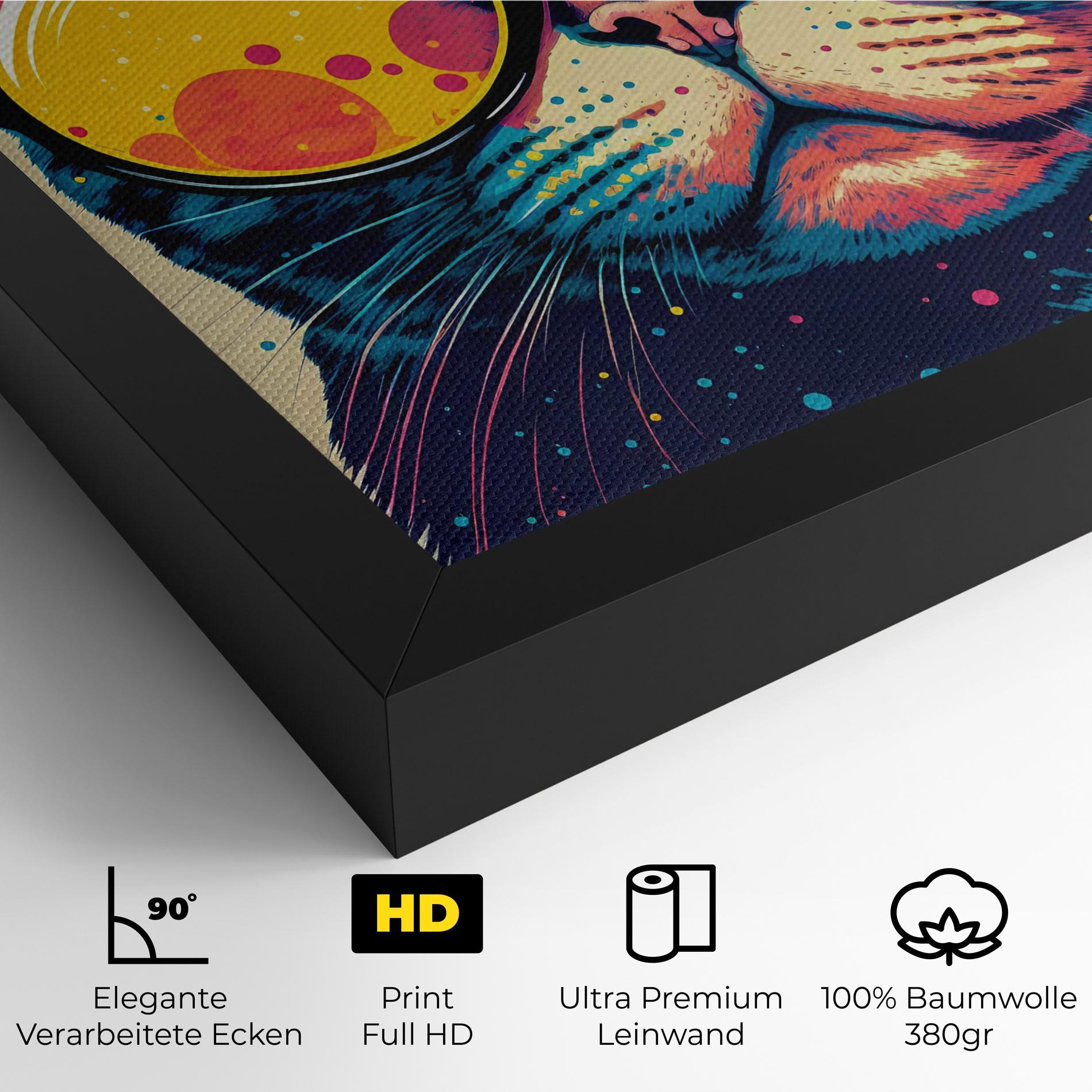 Leinwandbild Vintage Cat mockup 4