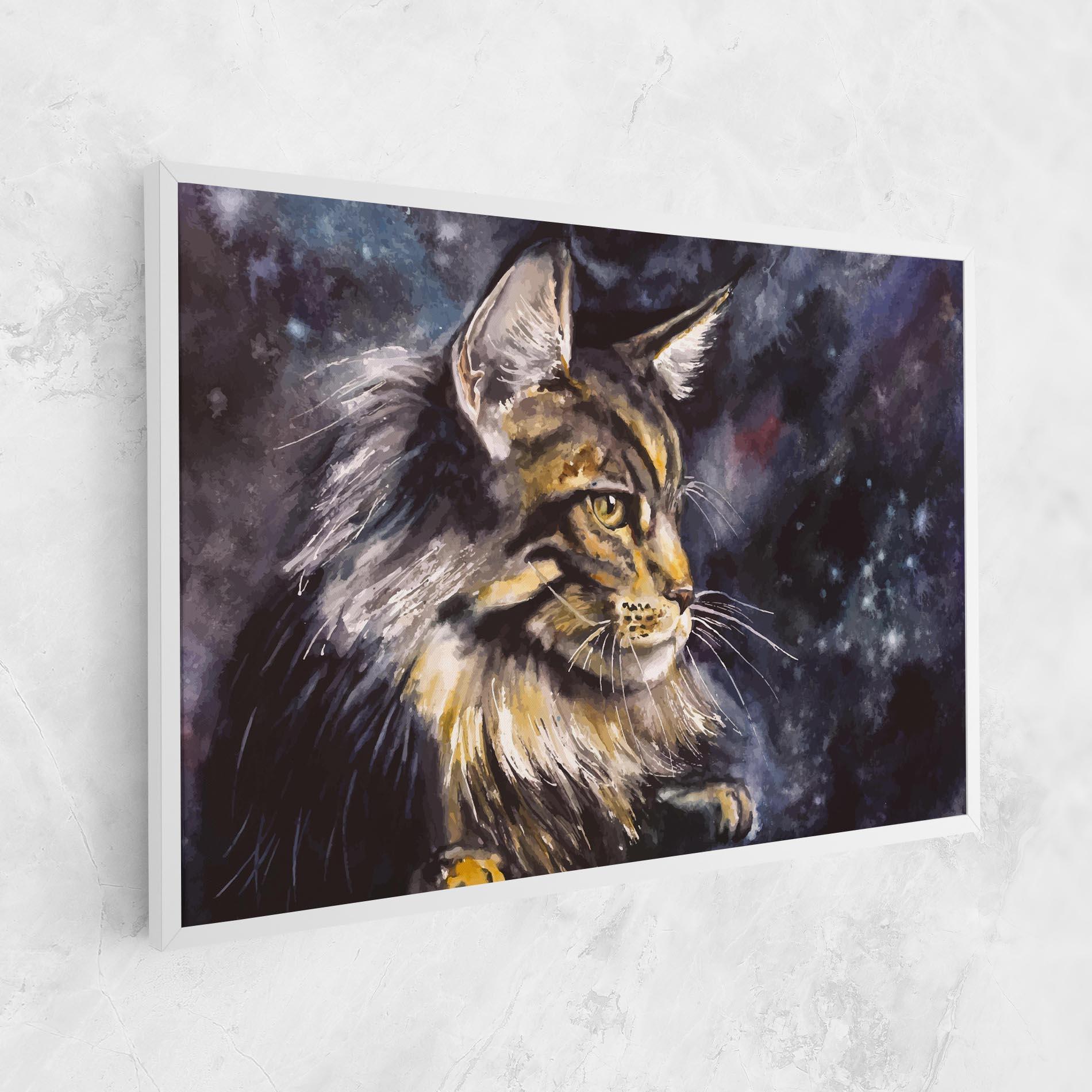 Leinwandbild Cat Watercolor Art mockup 1