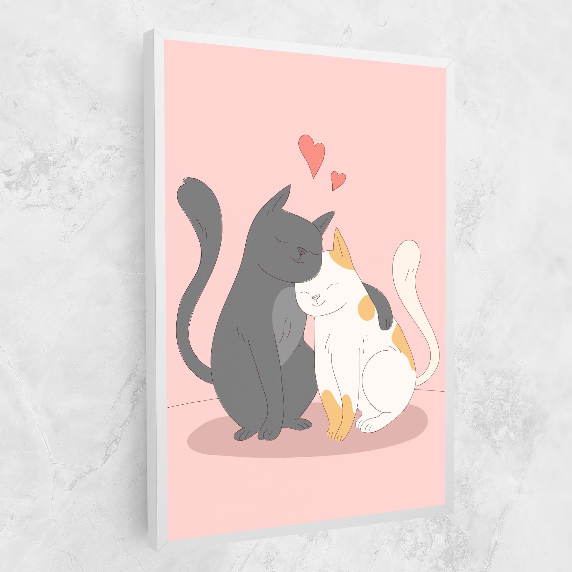Leinwandbild Lover Cats mockup 1