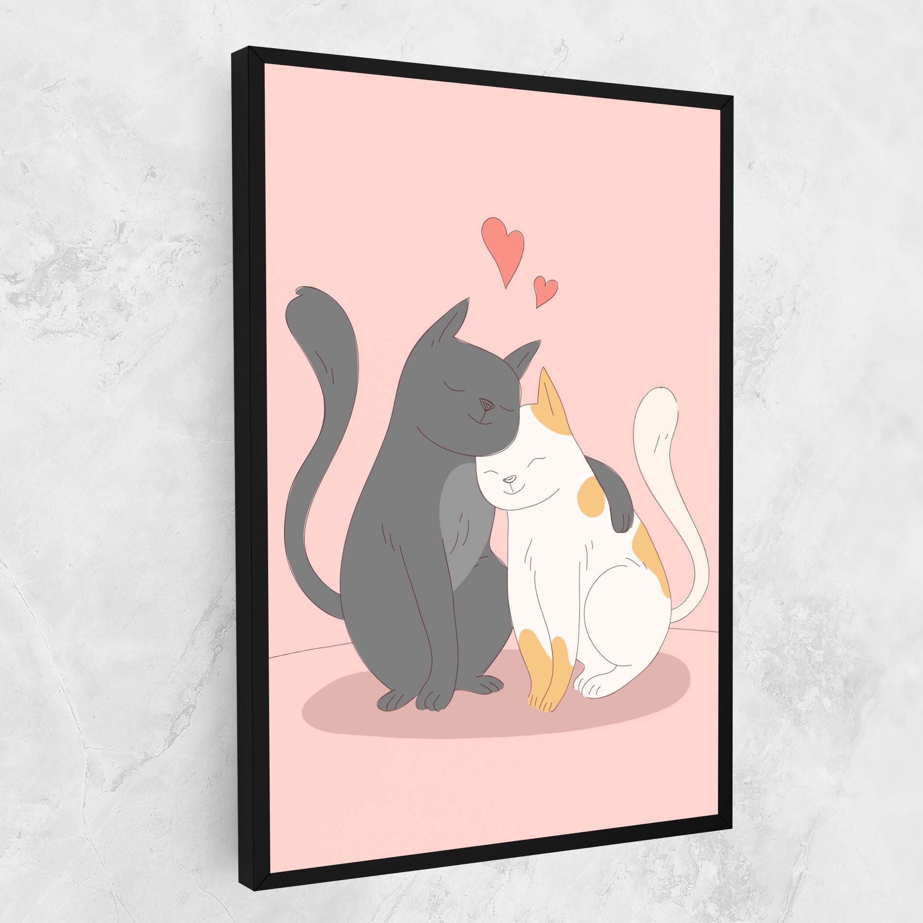 Leinwandbild Lover Cats mockup 1