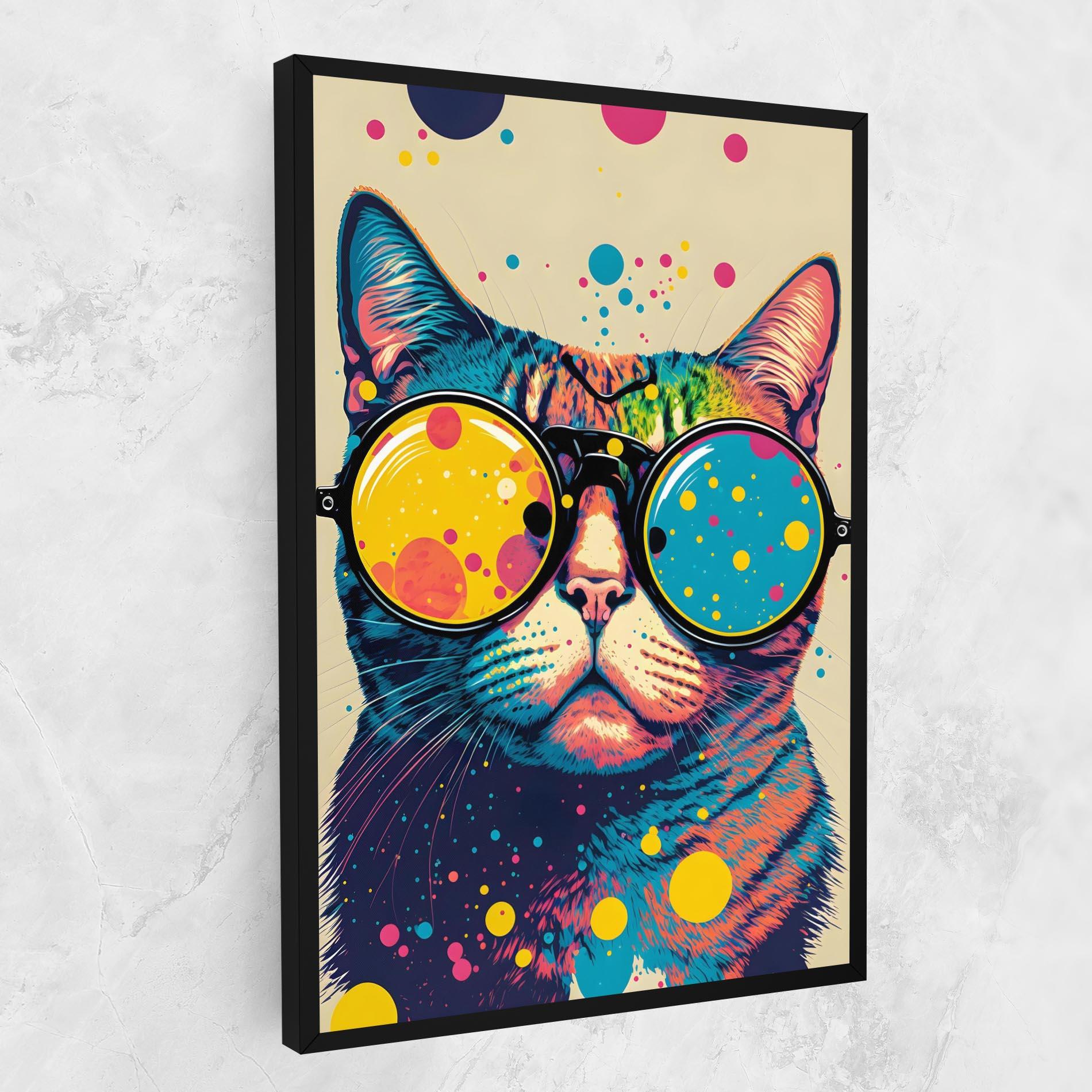 Leinwandbild Vintage Cat mockup 1