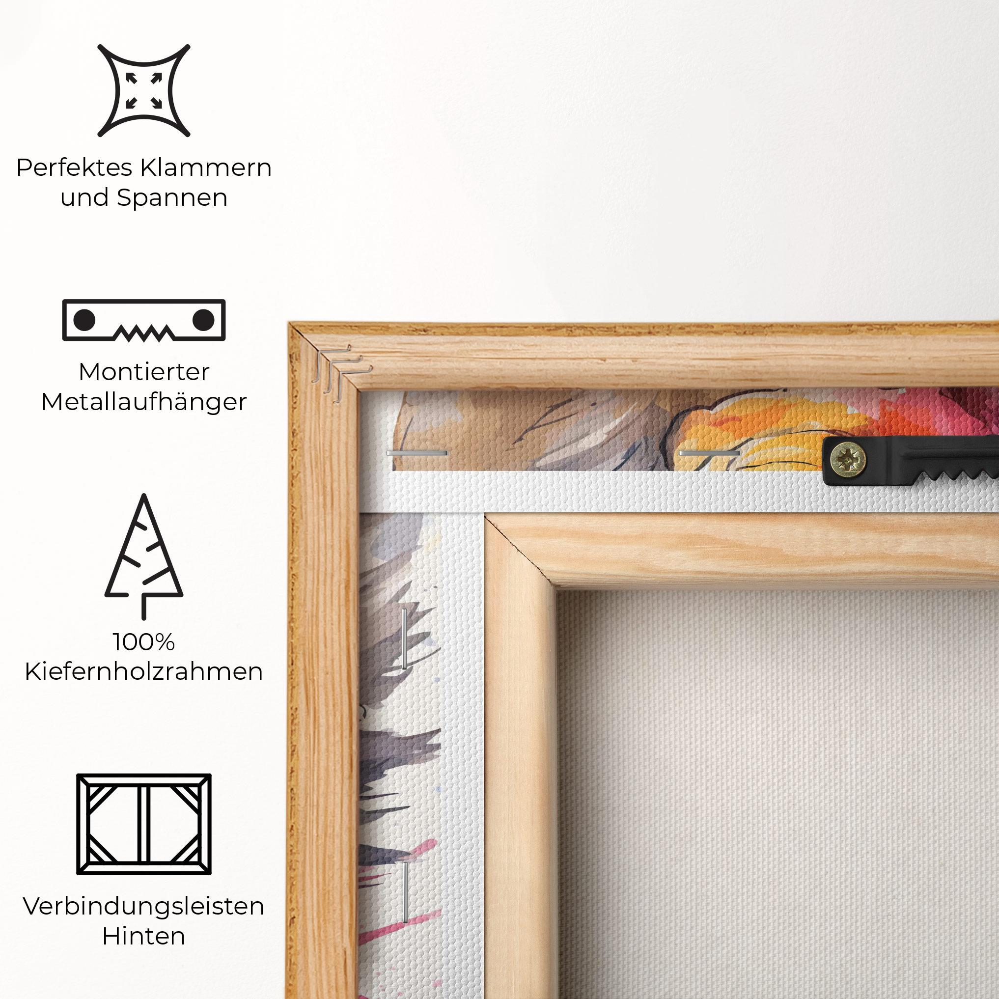 Leinwandbild Adorable Grey Cat mockup 5