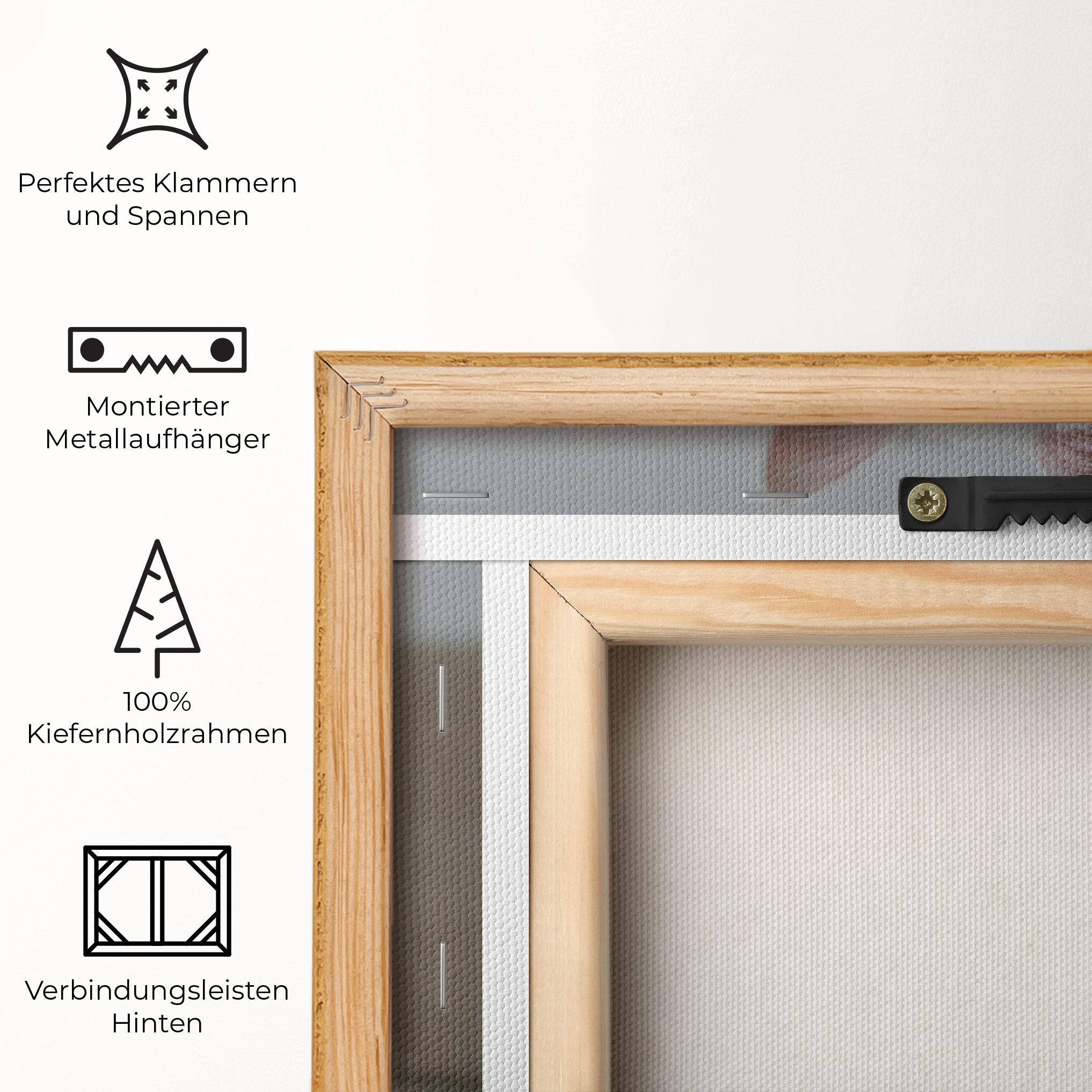 Leinwandbild Beautiful White Cat mockup 5