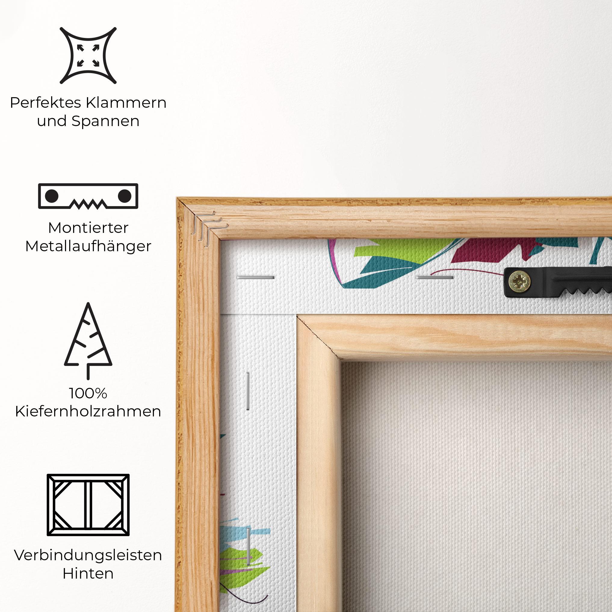 Leinwandbild Cat Art Close Up mockup 5