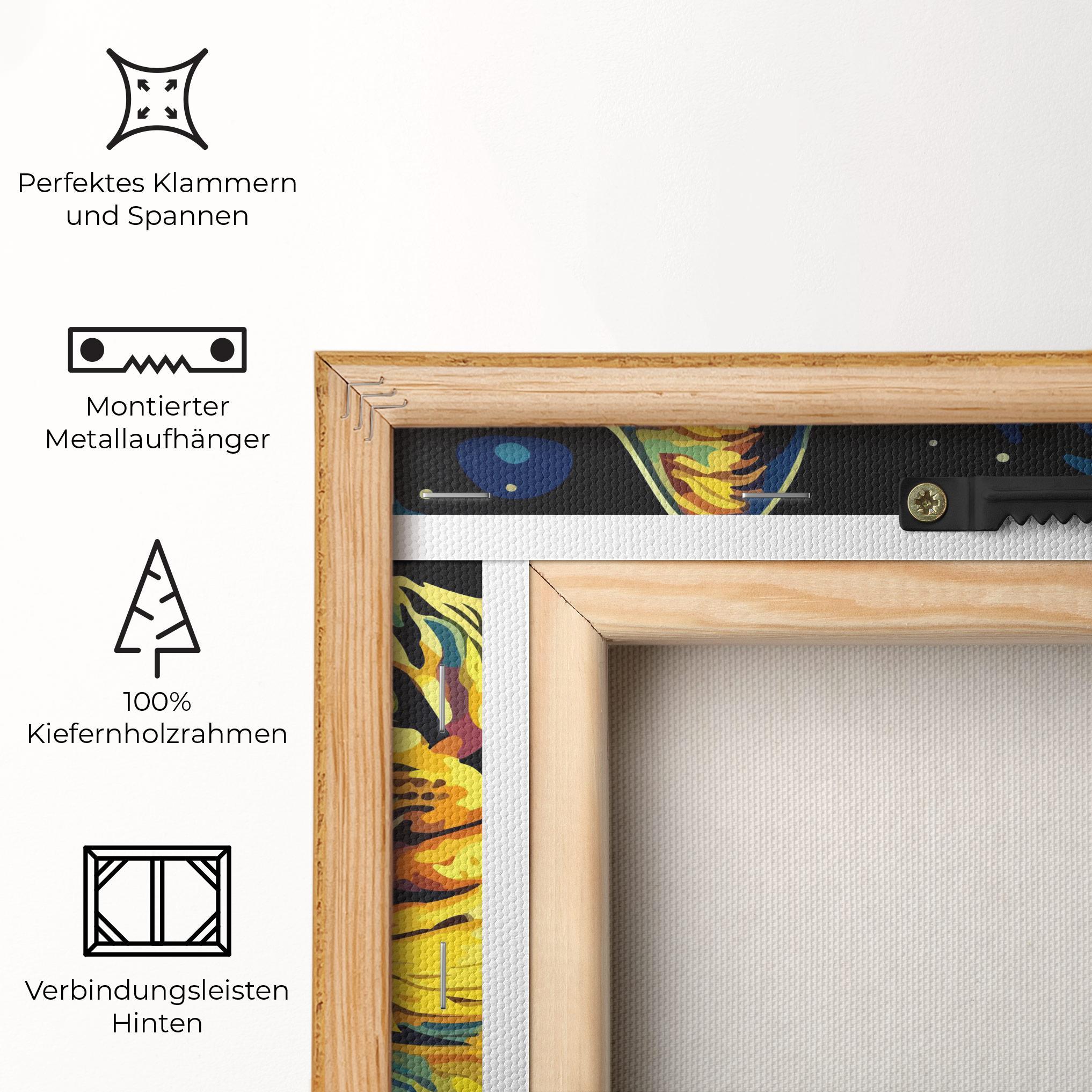 Leinwandbild Cat Painting mockup 5