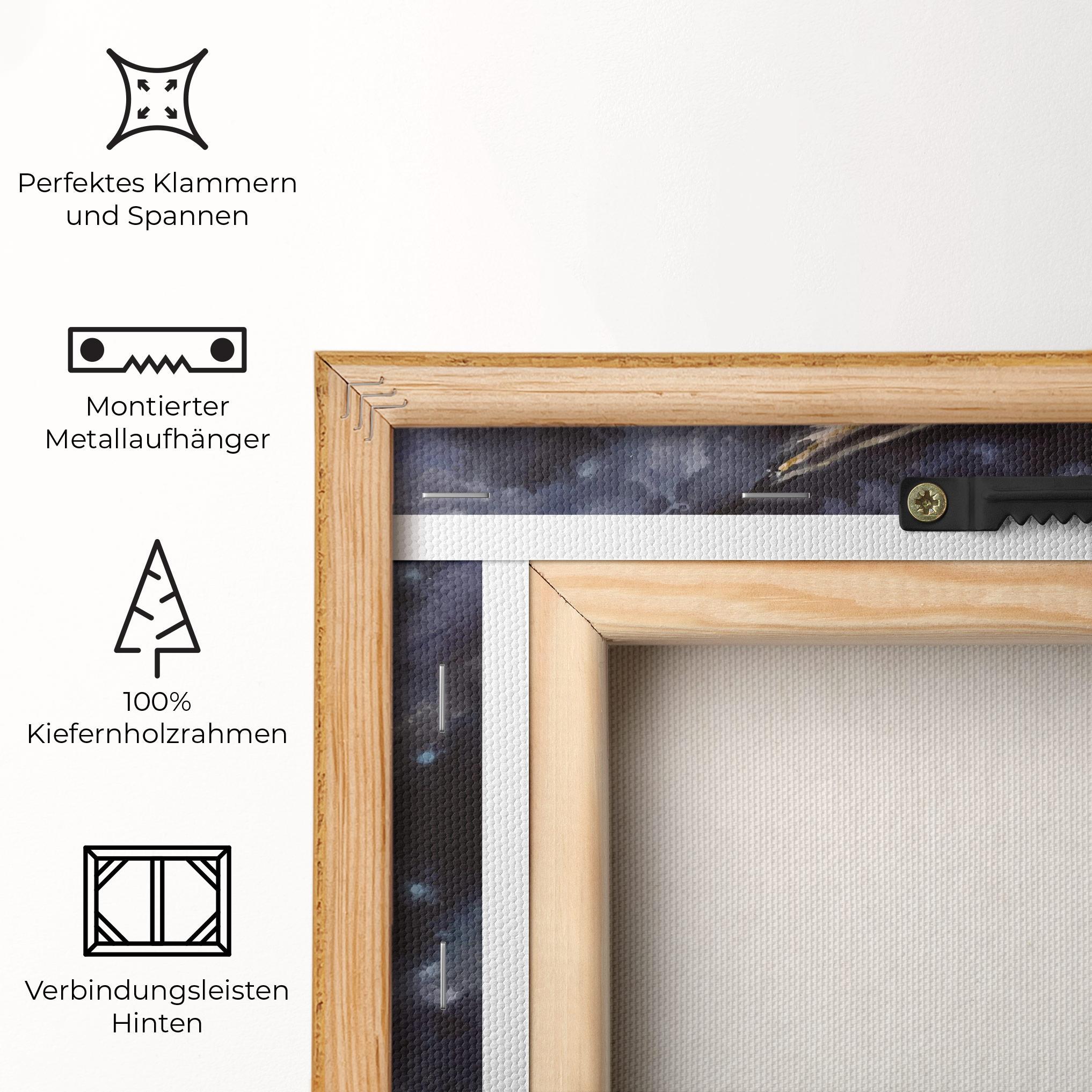 Leinwandbild Cat Watercolor Art mockup 5