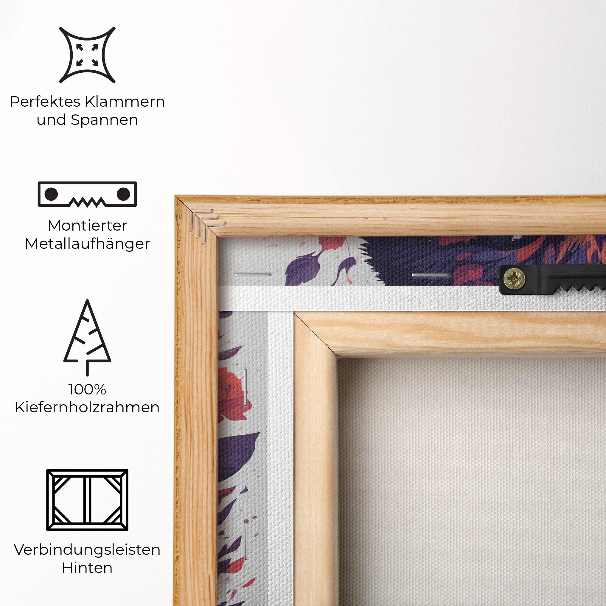 Leinwandbild Fire Cat mockup 5