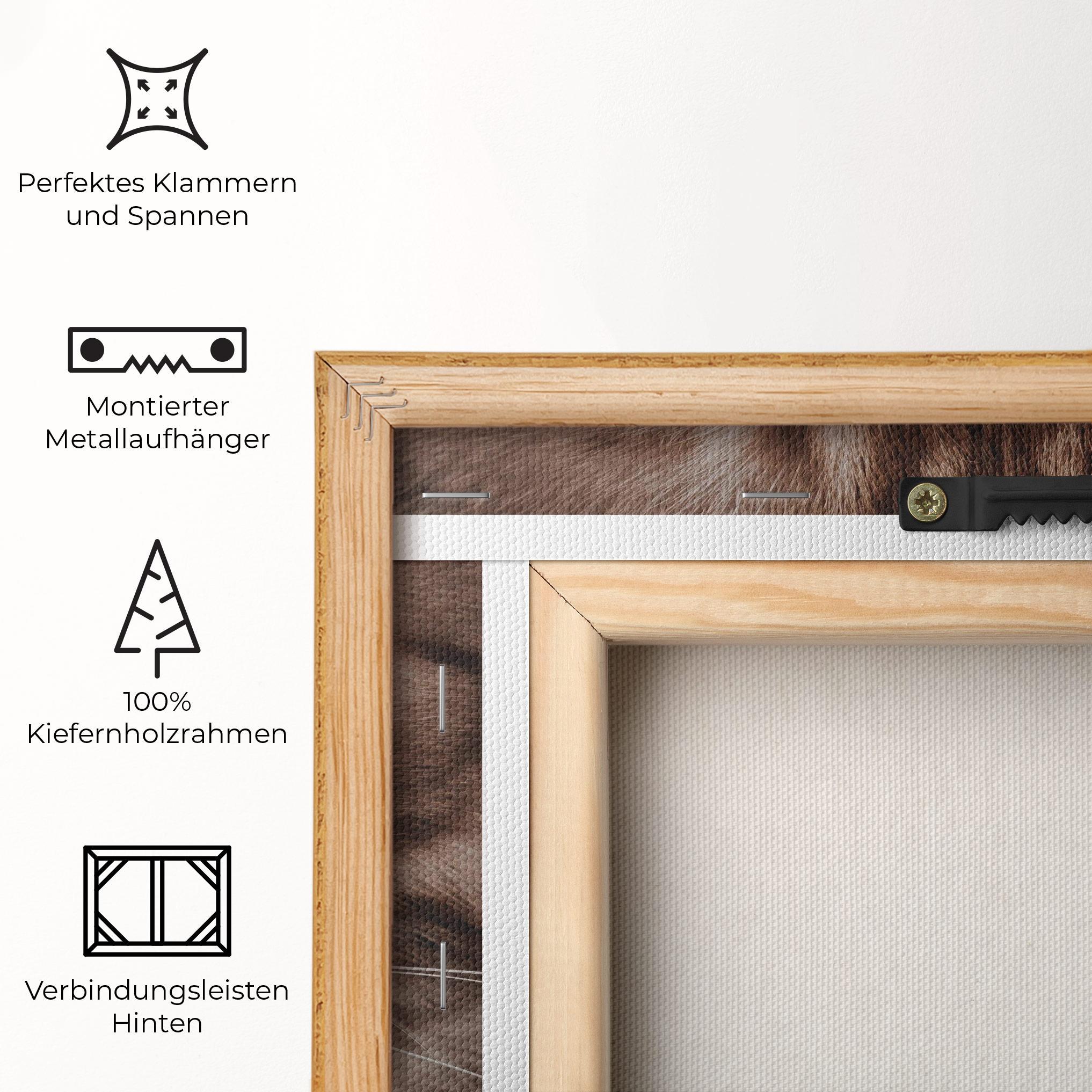 Leinwandbild Fire Eyes Cat mockup 5