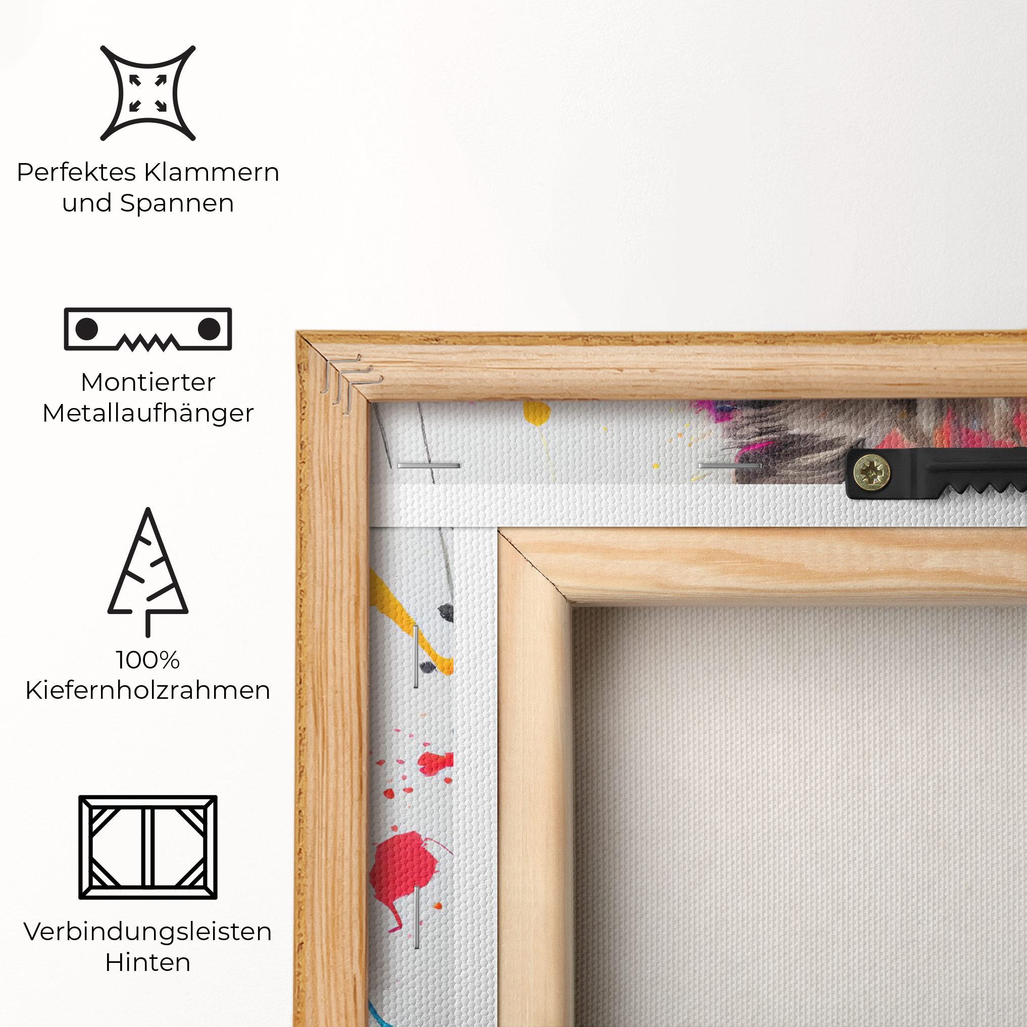 Leinwandbild Fluffy Kitten With Clothes mockup 5