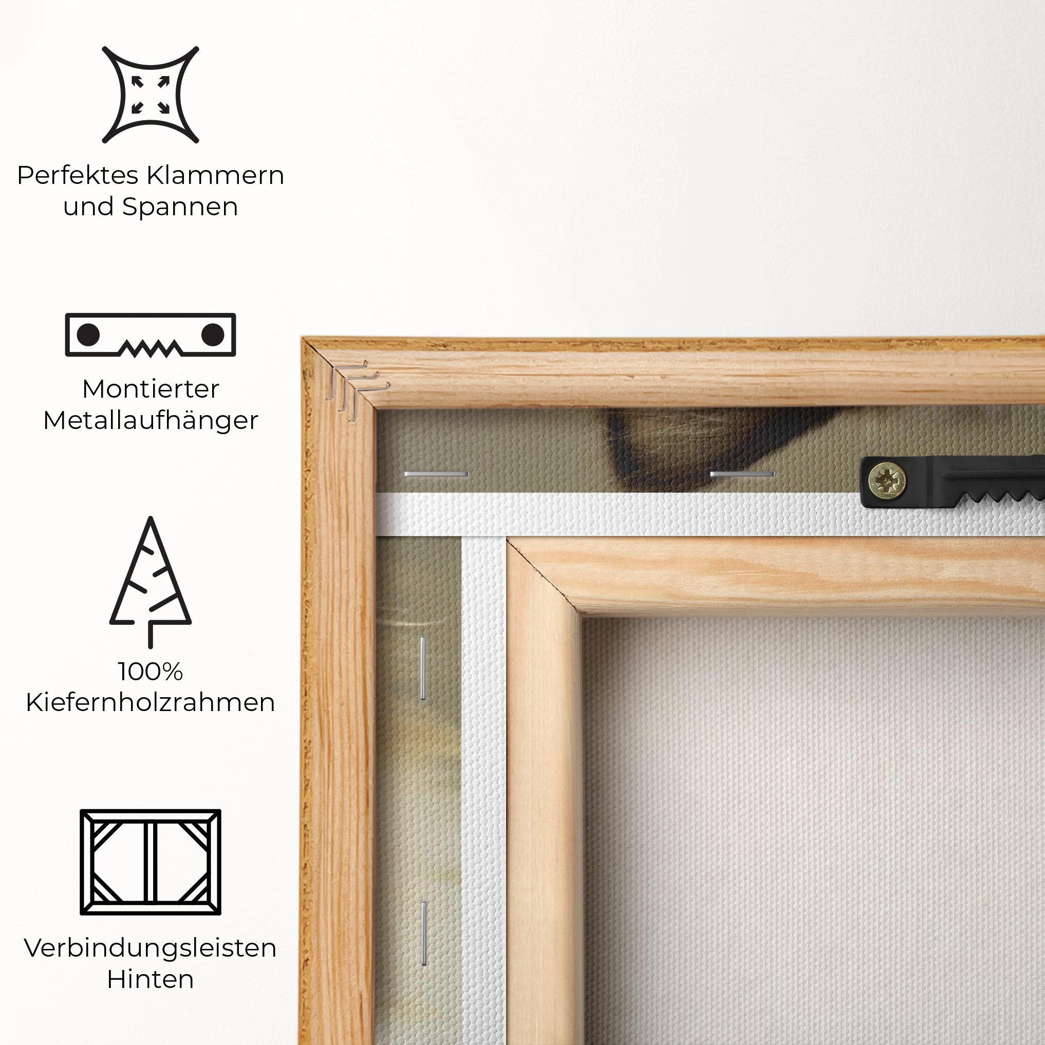 Leinwandbild Interesting Blue Eyes Cat mockup 5