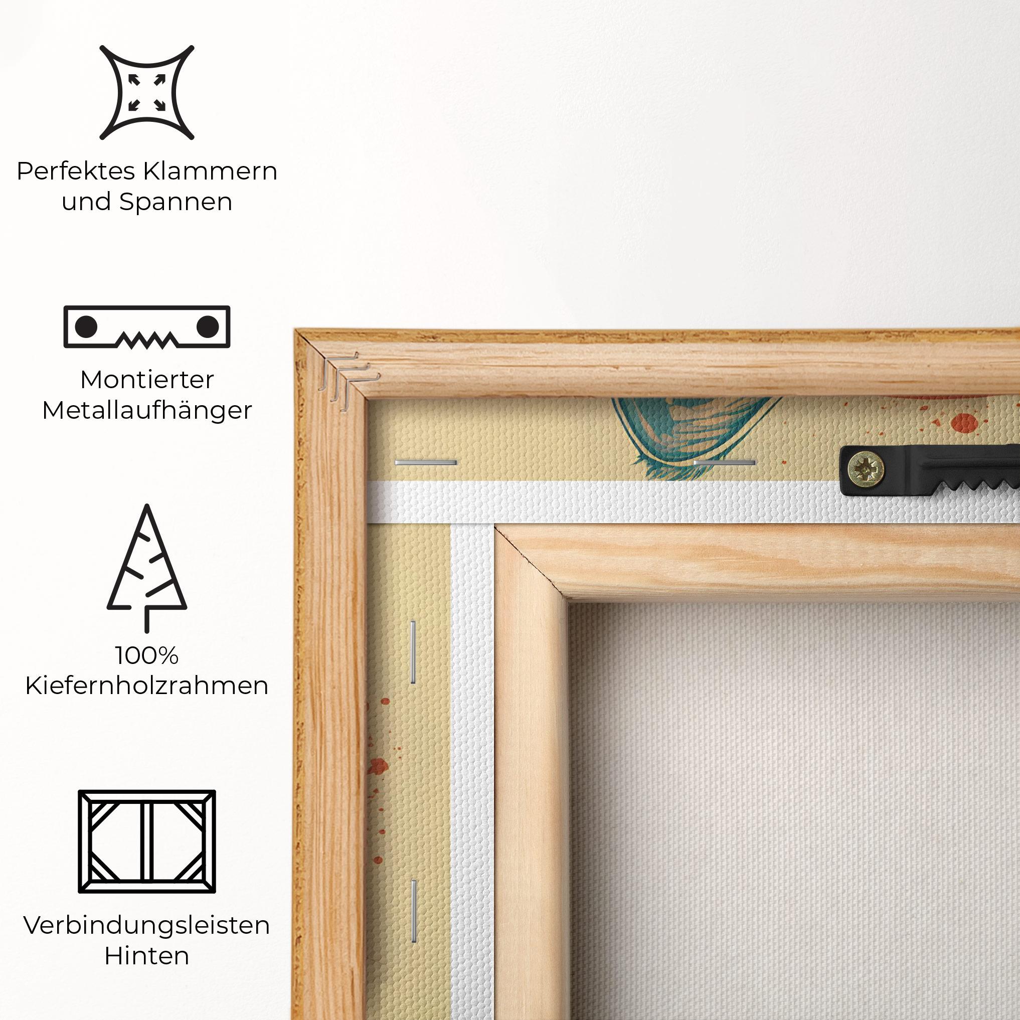 Leinwandbild Red Glasses Cat mockup 5