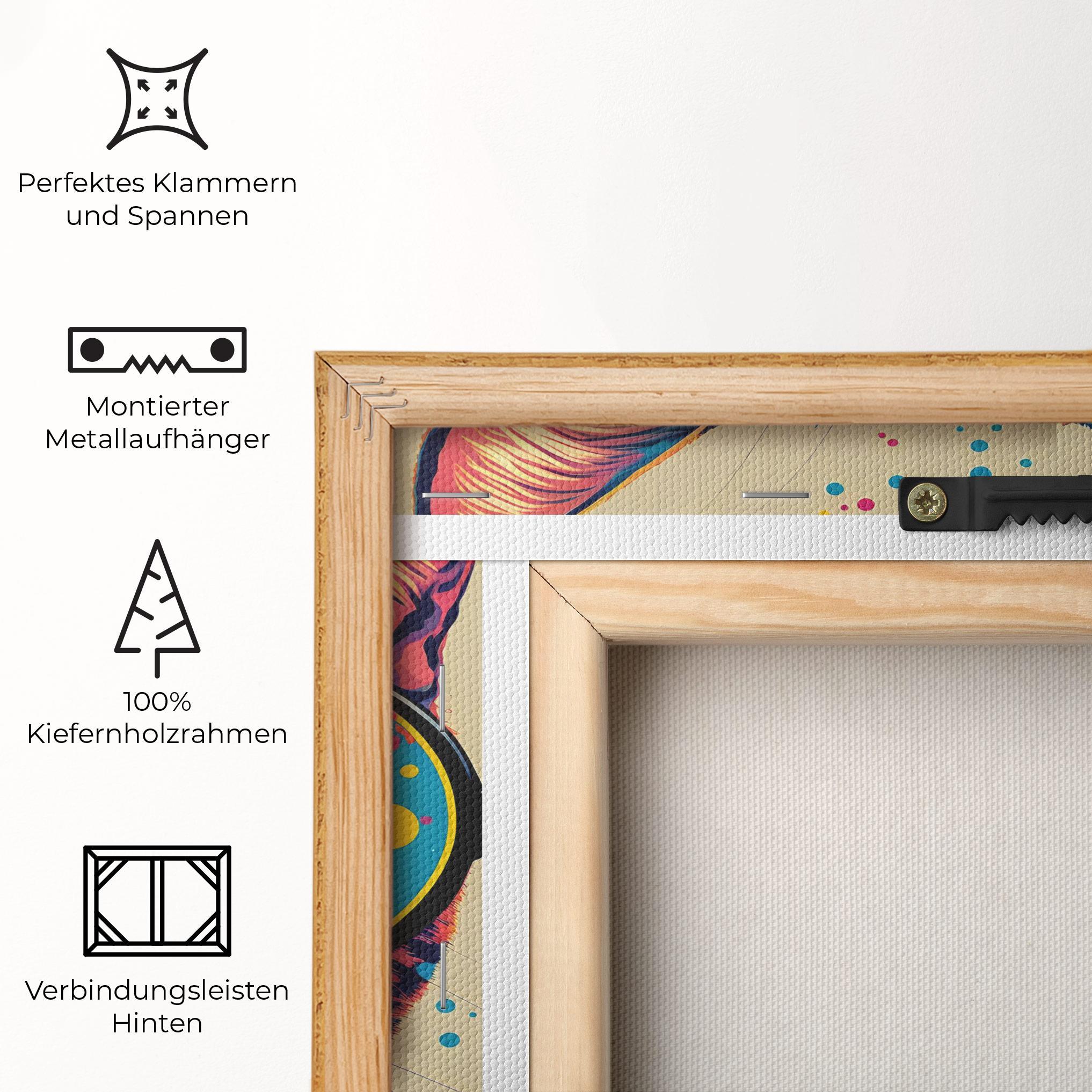 Leinwandbild Vintage Cat mockup 5