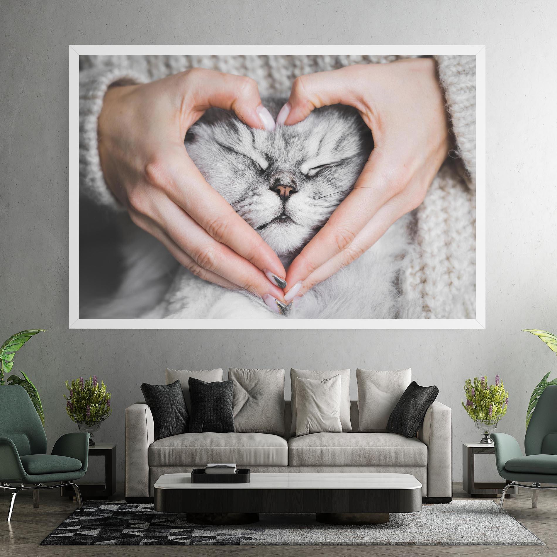 Leinwandbild Lovely Cat mockup 7
