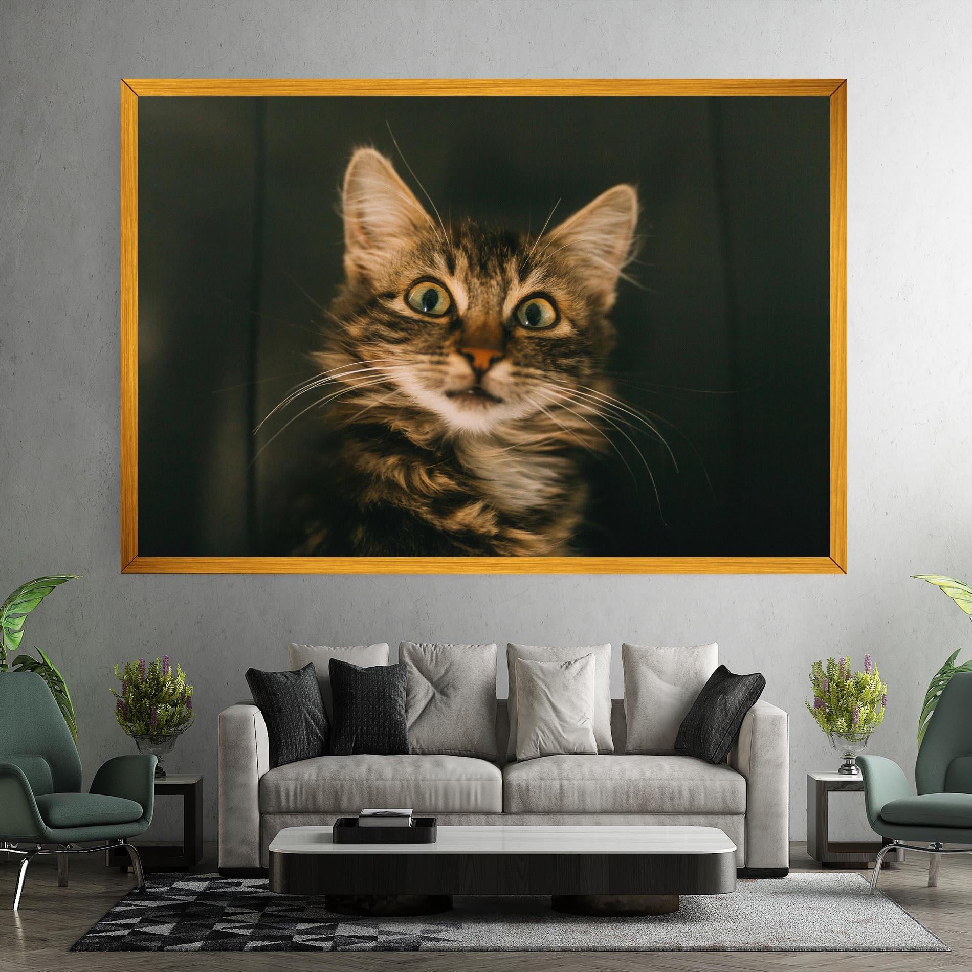 Leinwandbild Amazed Cat mockup 7