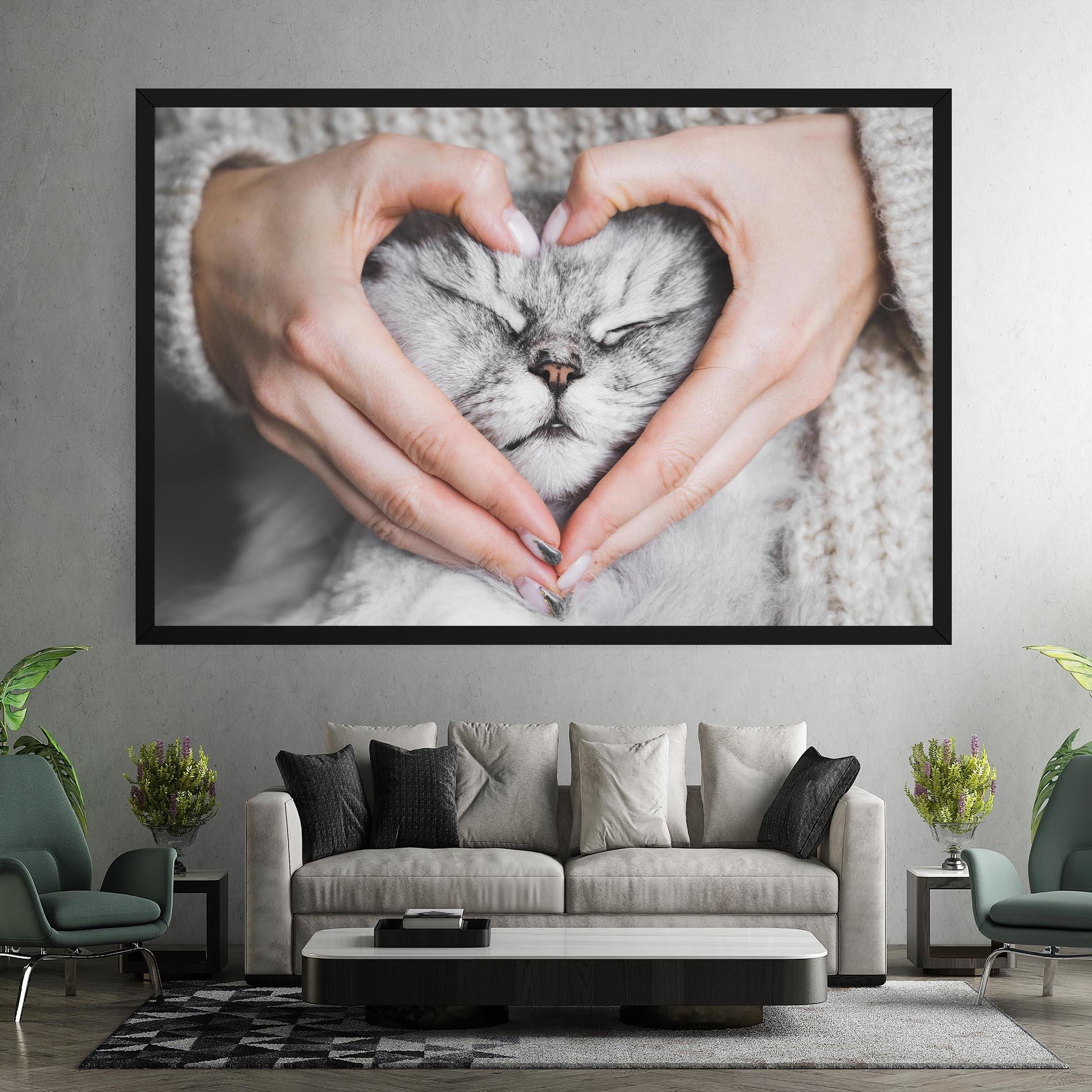 Leinwandbild Lovely Cat mockup 7