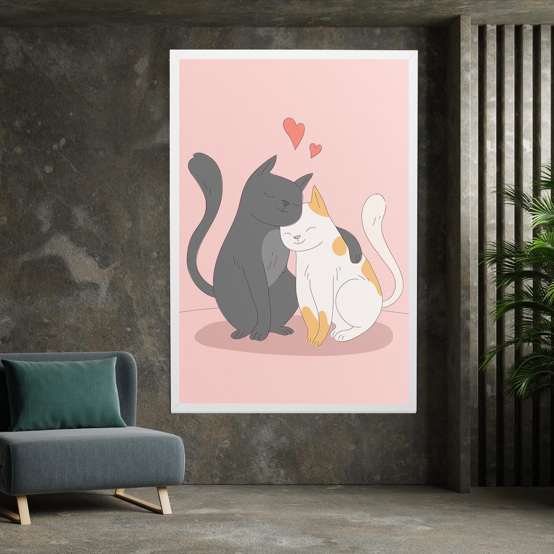 Leinwandbild Lover Cats mockup 7