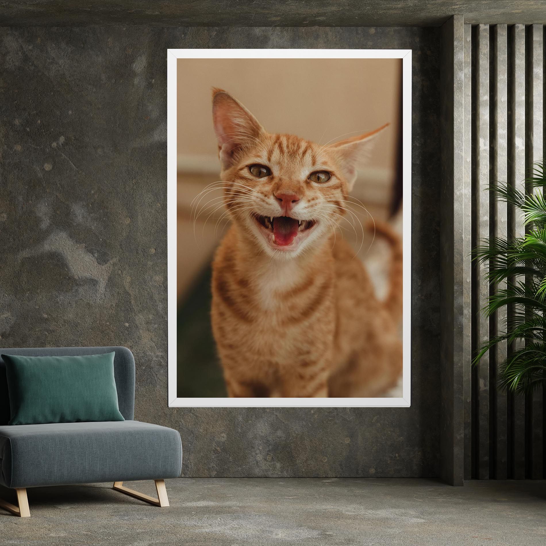 Orange Cat Smiling mockup 7