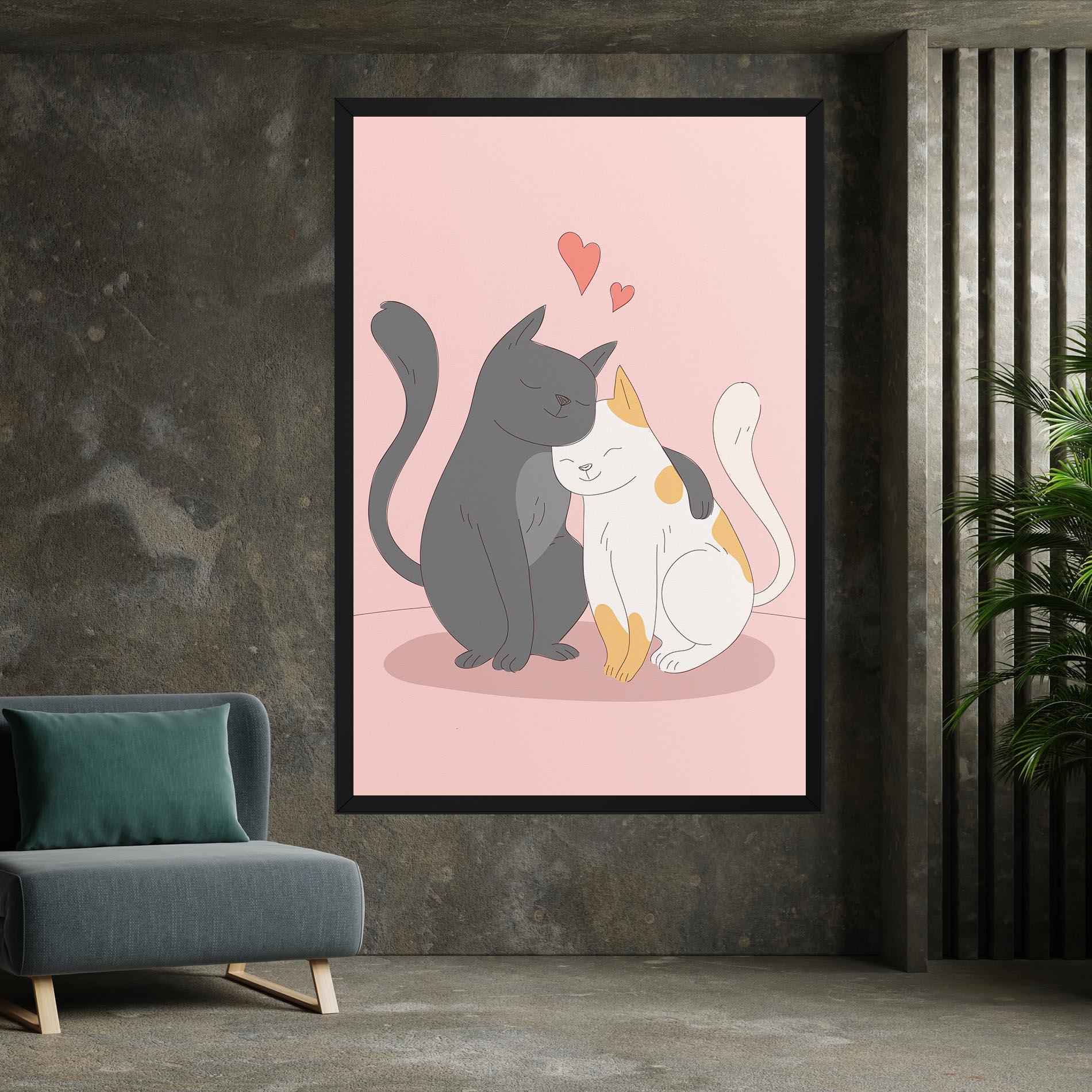 Leinwandbild Lover Cats mockup 7