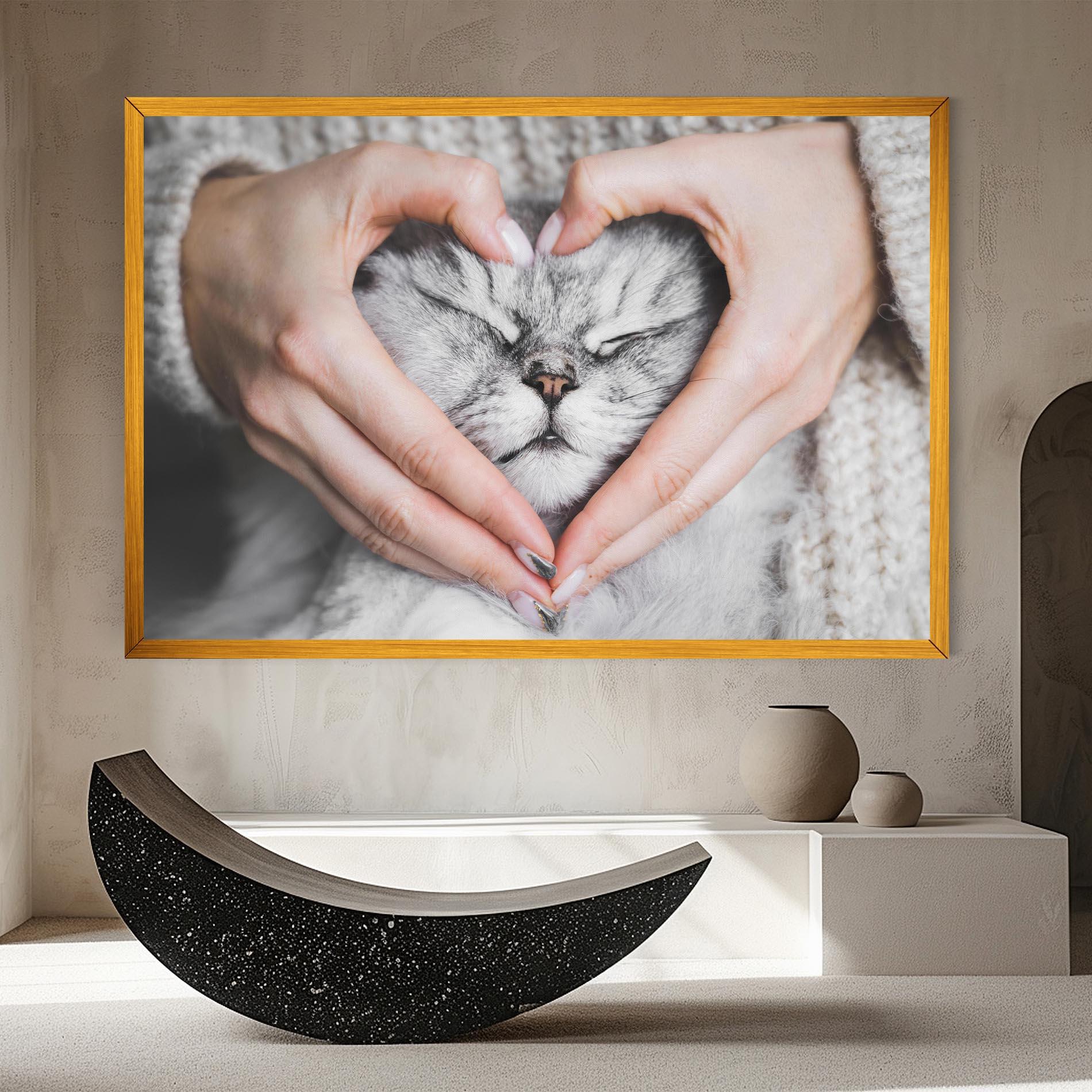 Leinwandbild Lovely Cat mockup 8
