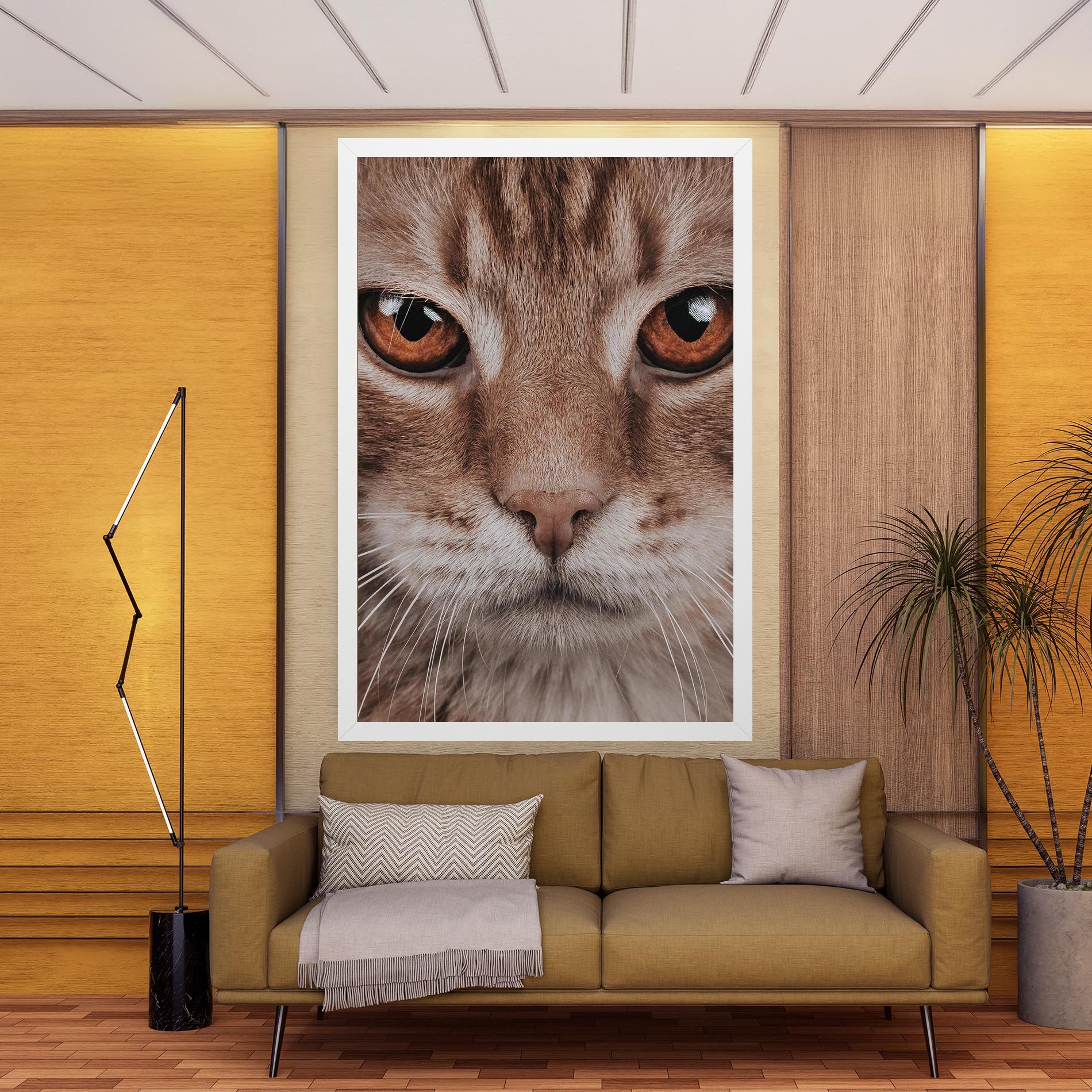 Fire Eyes Cat mockup 9