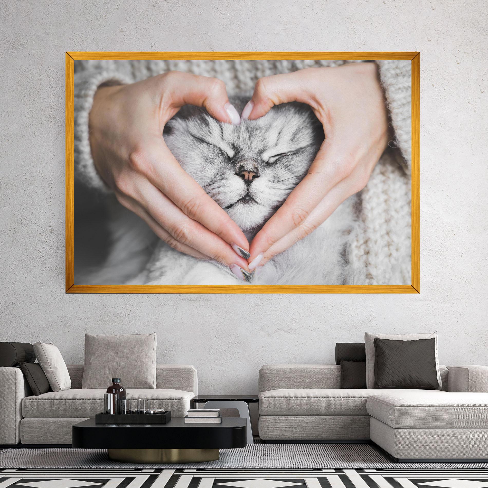 Leinwandbild Lovely Cat mockup 2