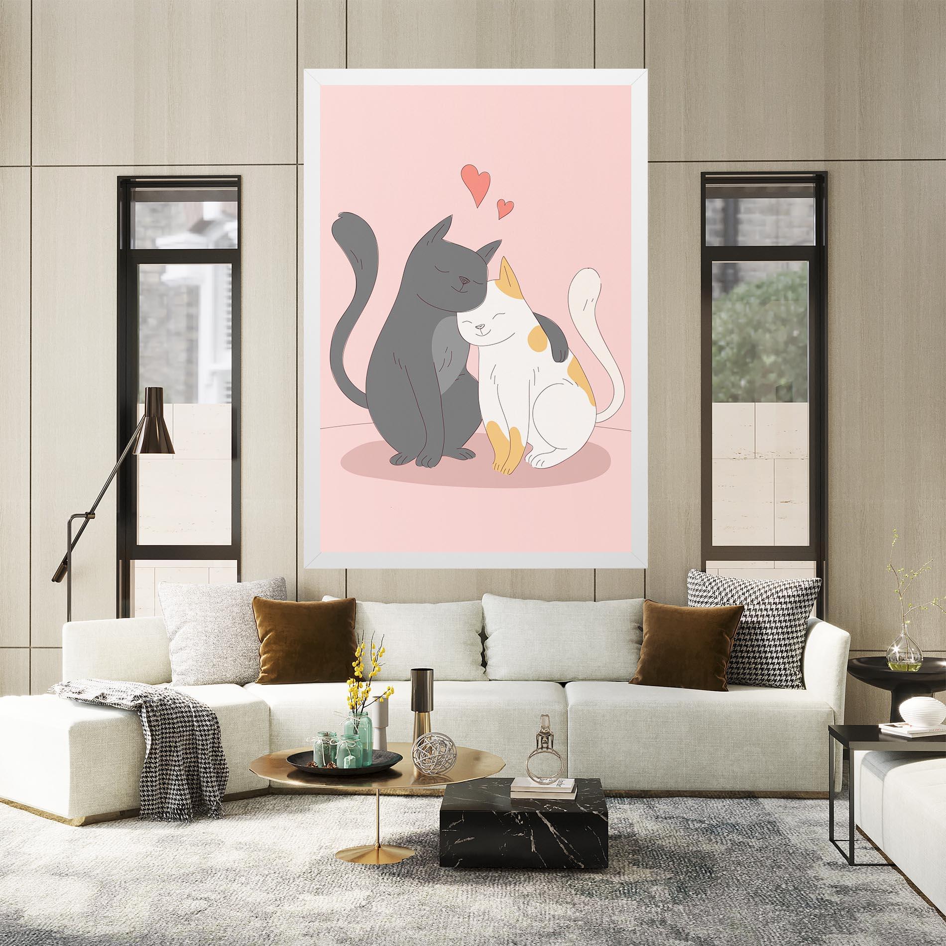 Leinwandbild Lover Cats mockup 2
