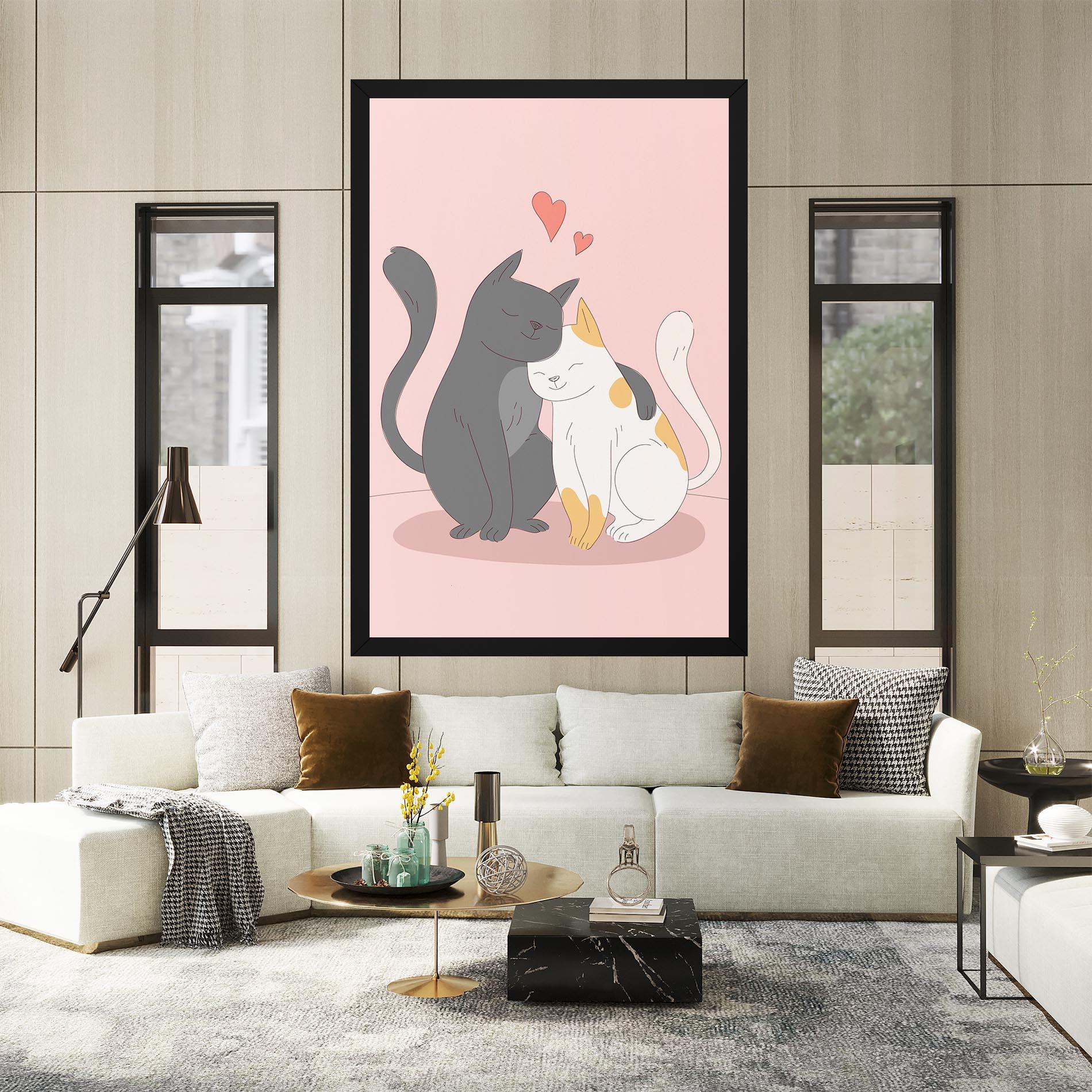 Leinwandbild Lover Cats mockup 2