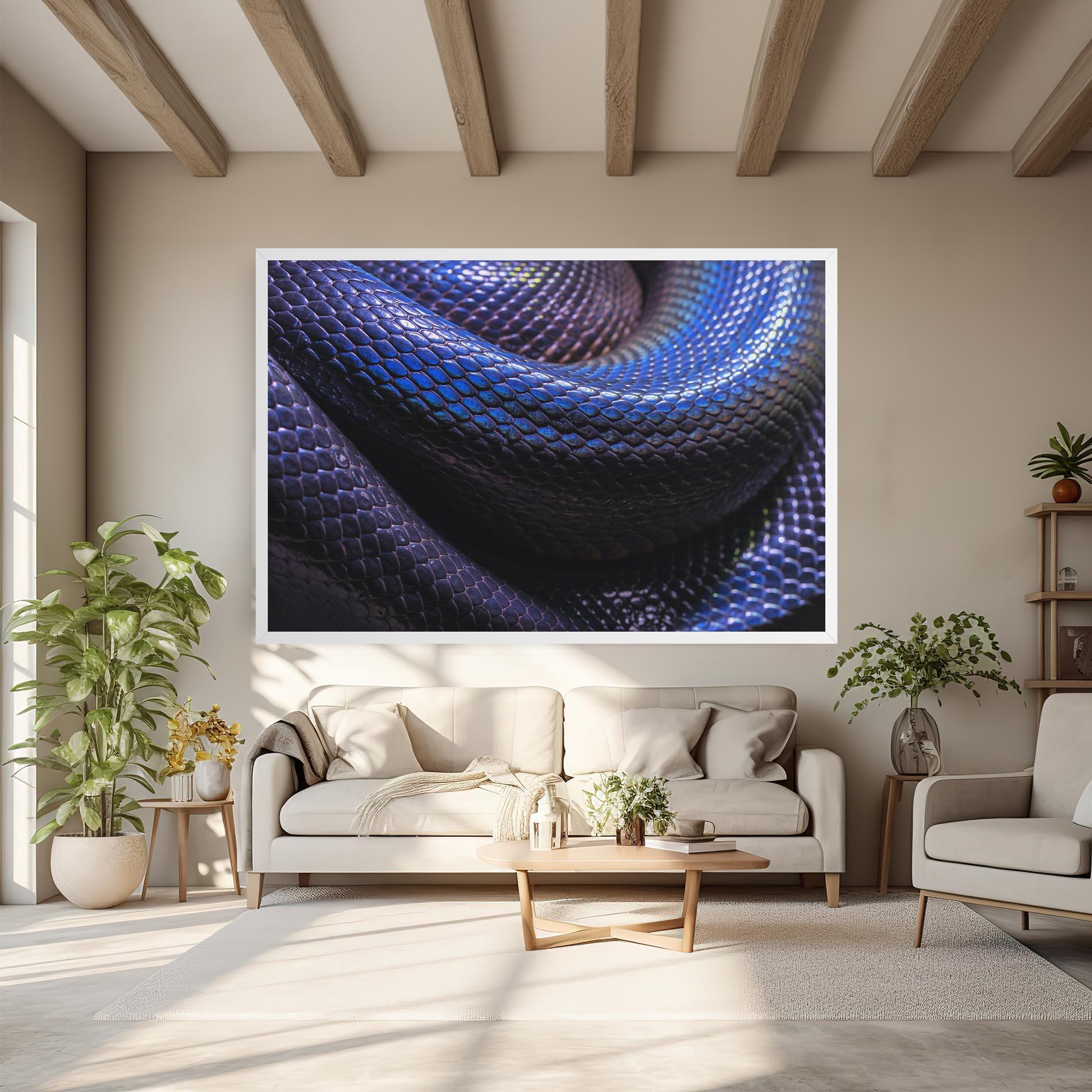 Leinwandbild Snake Skin mockup 6