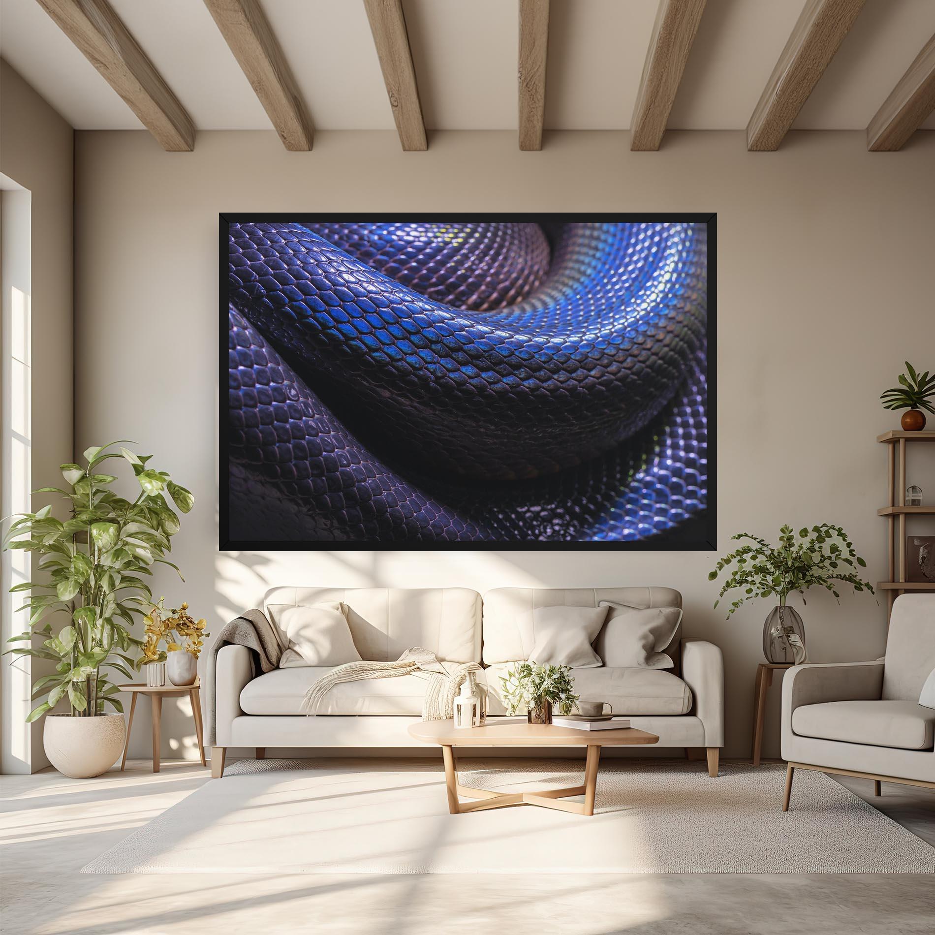 Leinwandbild Snake Skin mockup 6