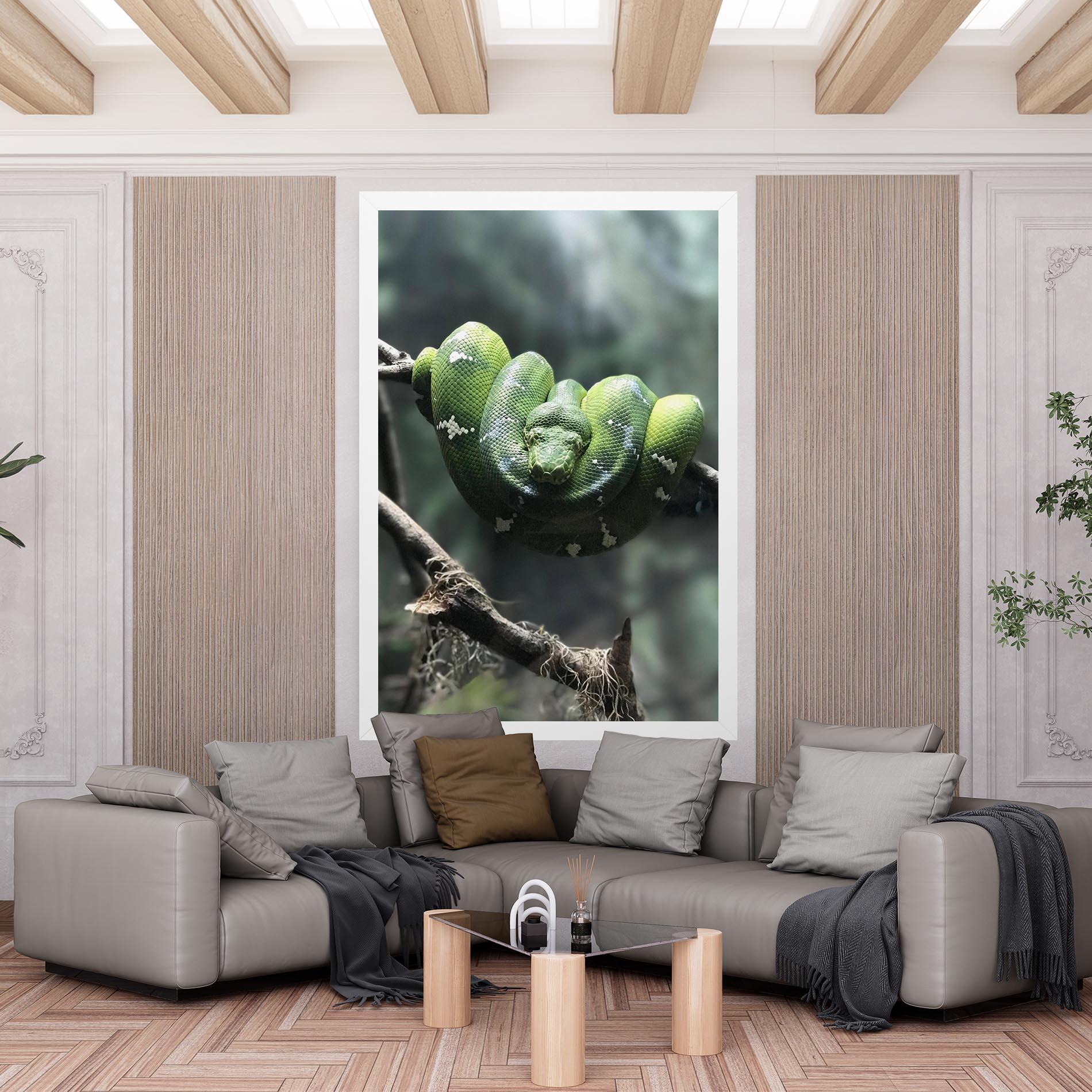 Leinwandbild Sleepy Snake mockup 6