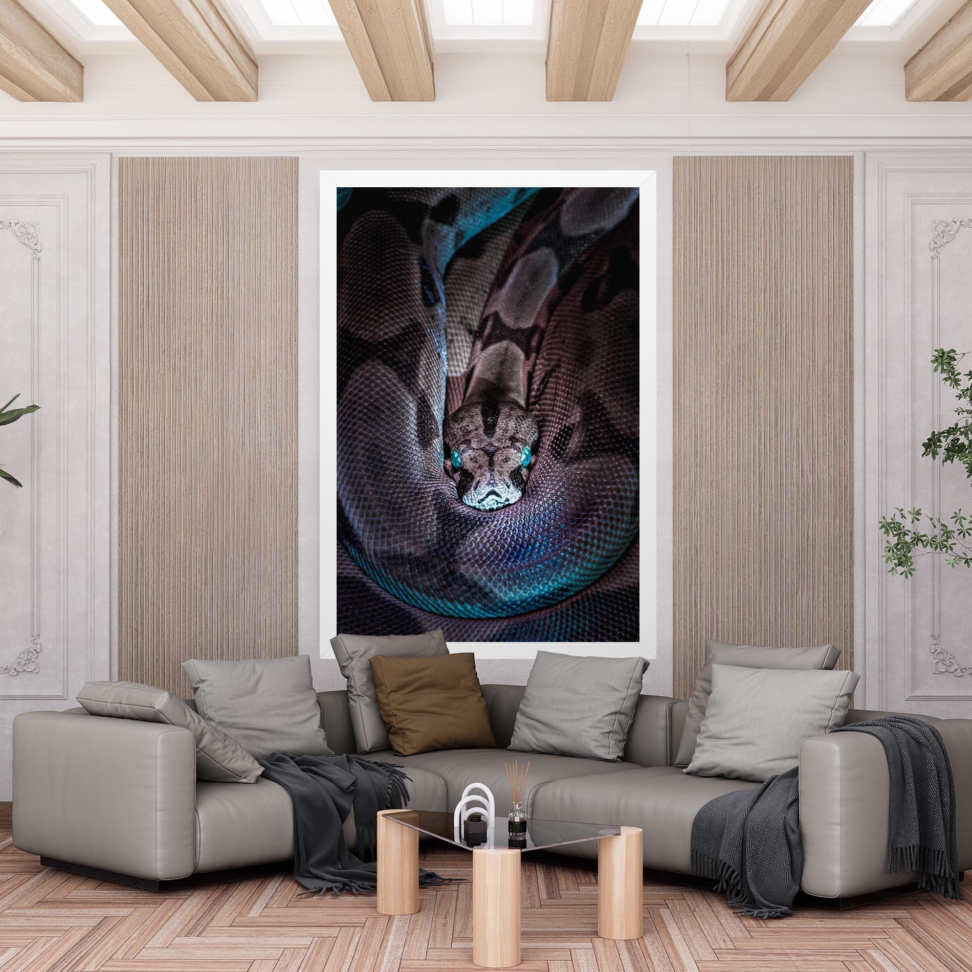 Leinwandbild Vibrant Snake mockup 6