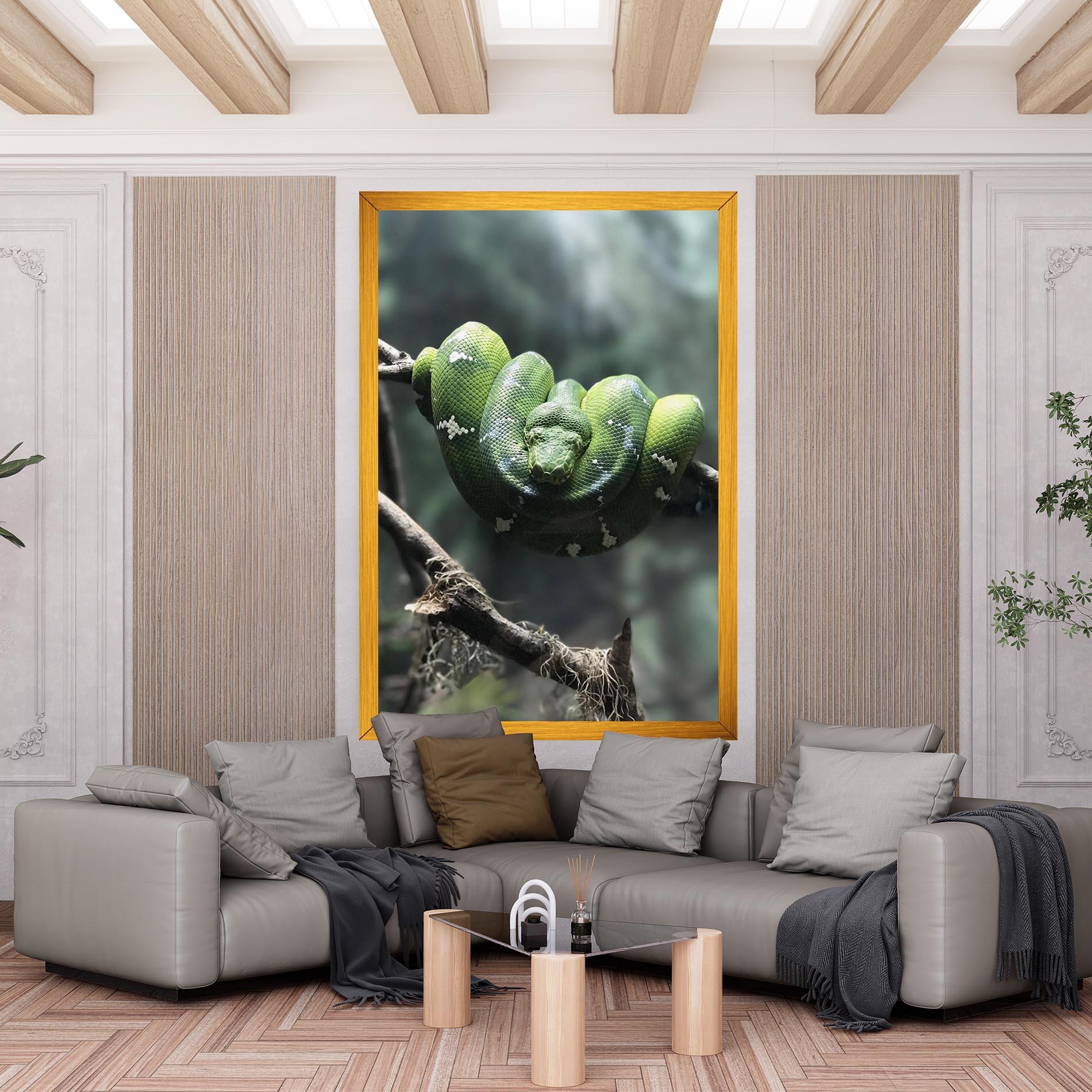 Leinwandbild Sleepy Snake mockup 6