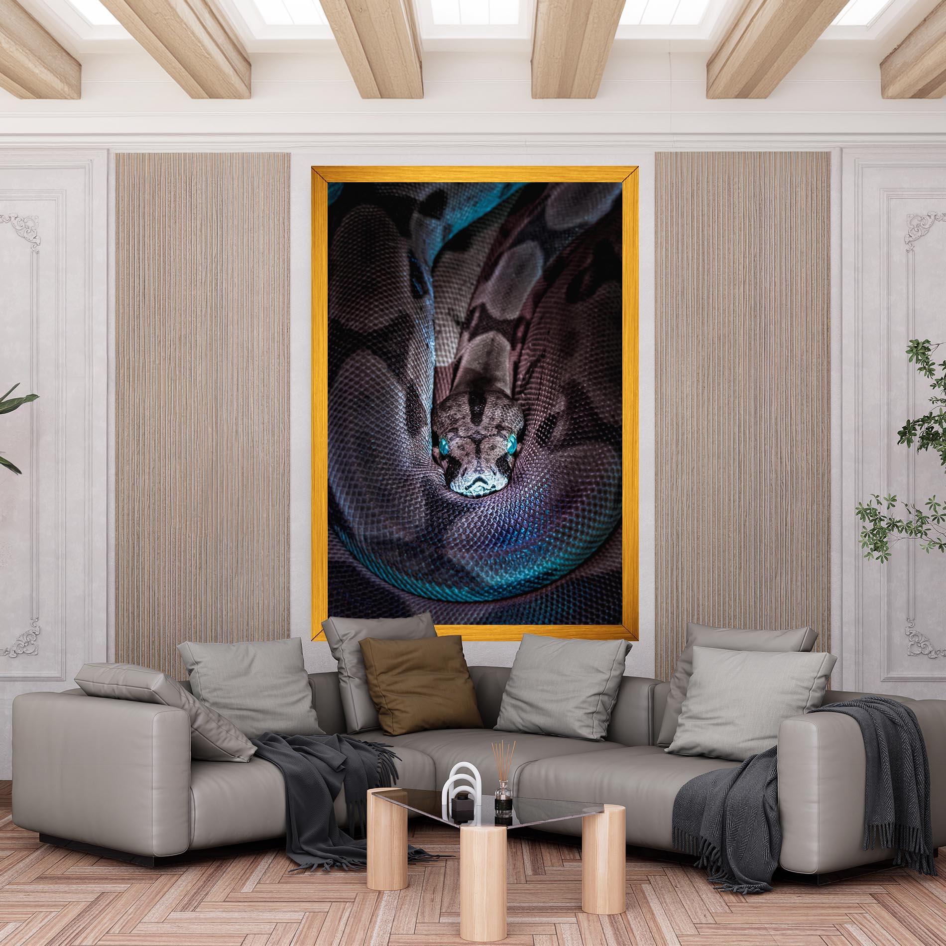 Leinwandbild Vibrant Snake mockup 6