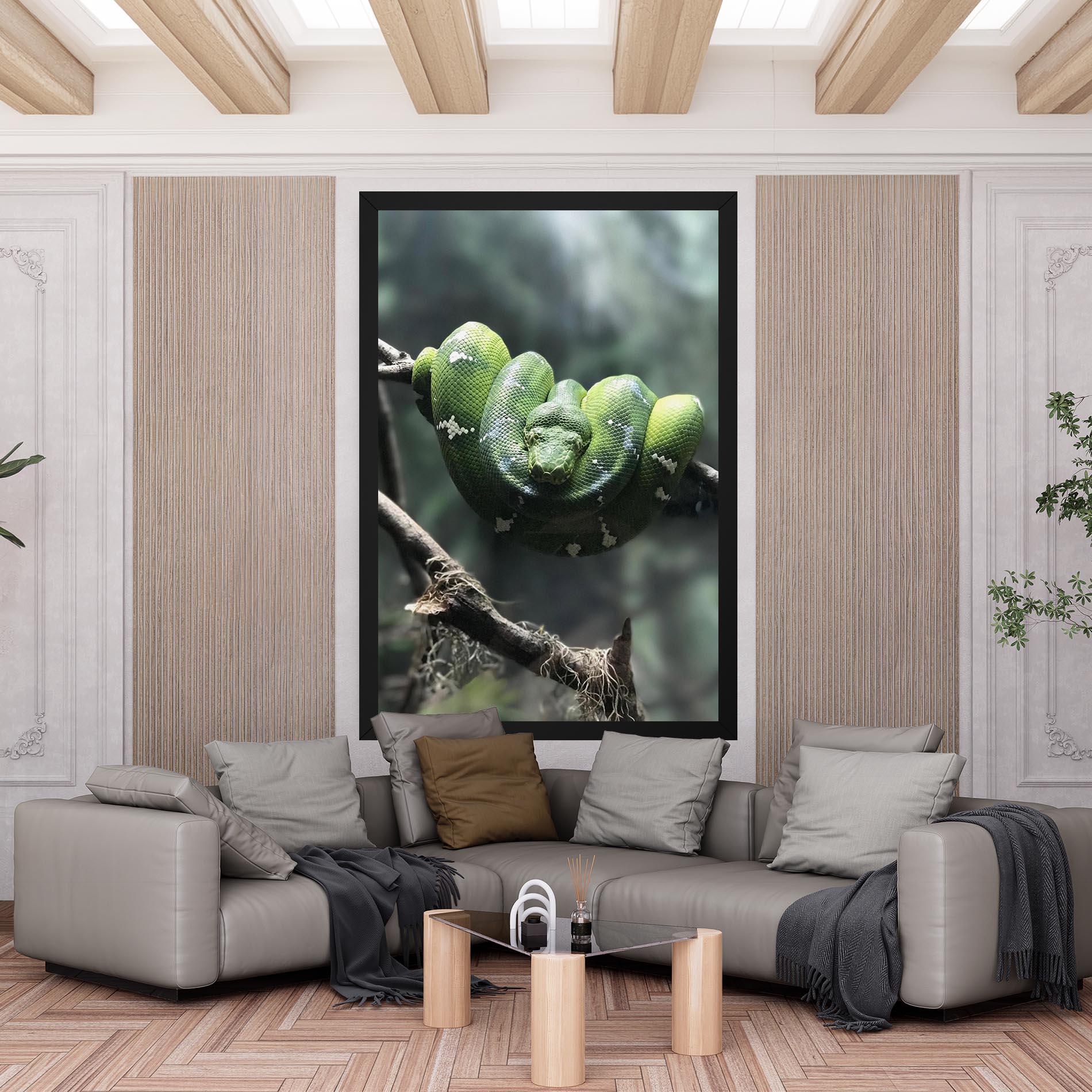 Leinwandbild Sleepy Snake mockup 6